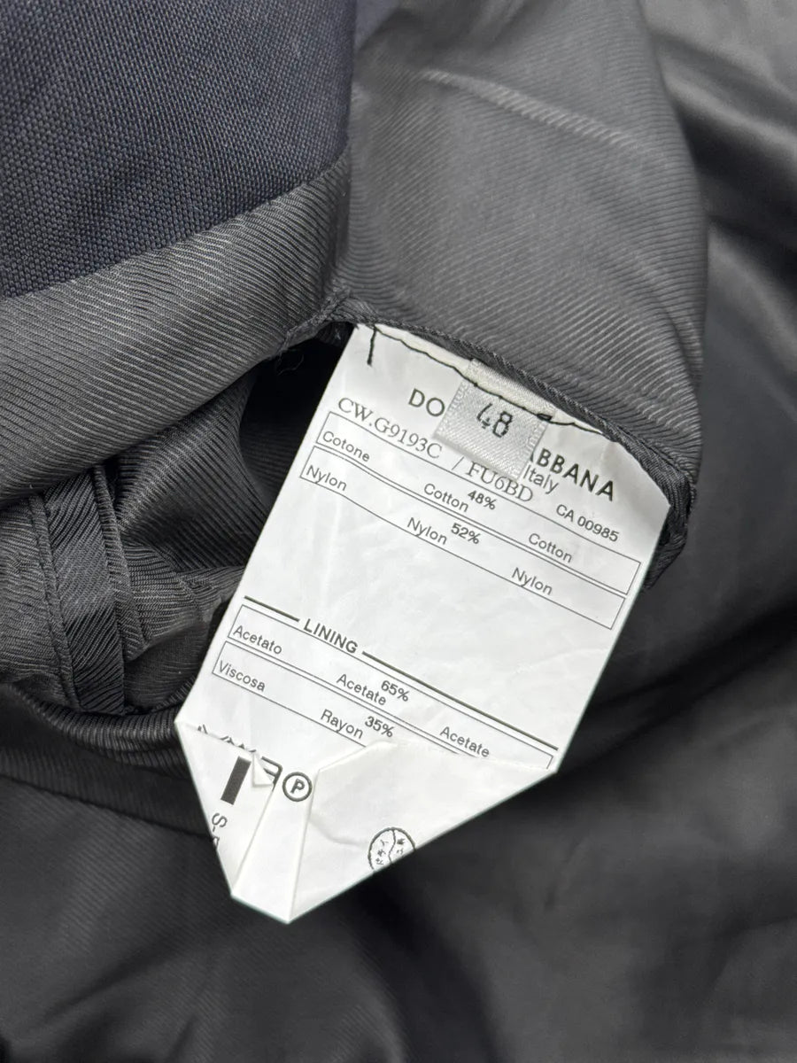 2000s Dolce & Gabbana Black Nylon Stand Collar Bomber Jacket LJVGxjDD 11