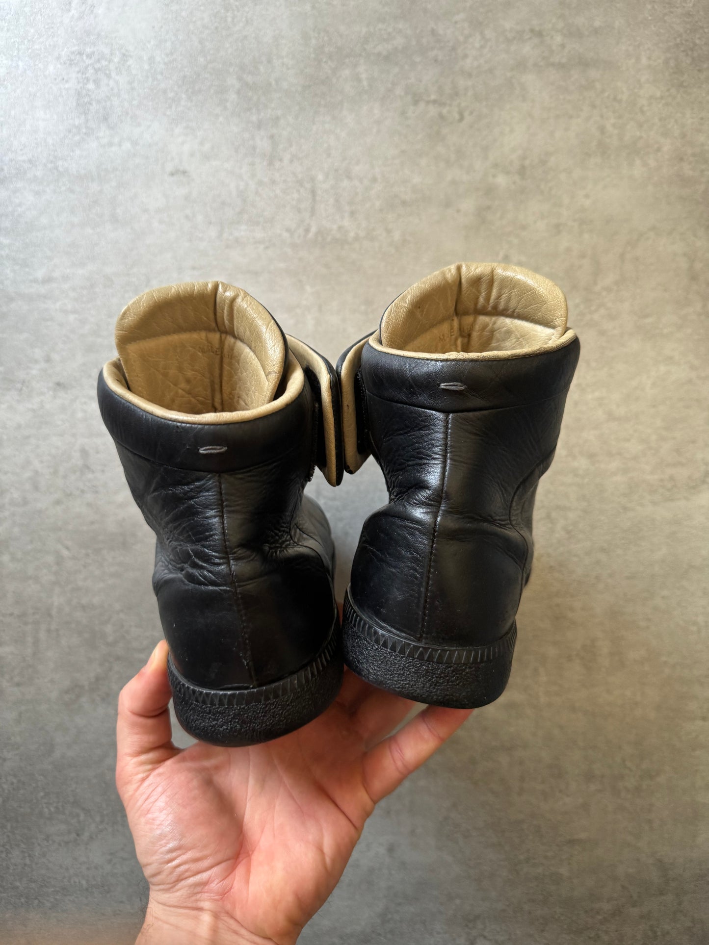 Maison Margiela Future High Top Black Leather (39) - 5