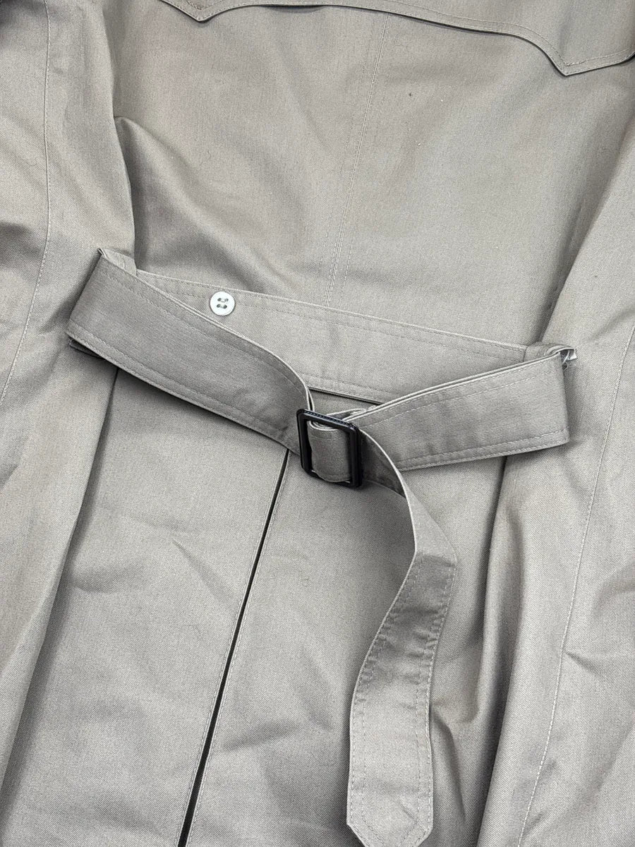 1990s Christian Dior Taupe Double-Breasted Belted Coat LRDRtNqQ 8