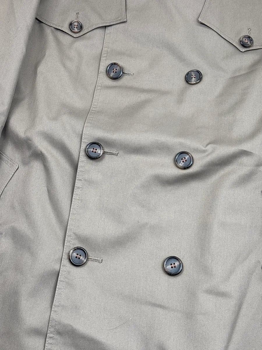 1990s Christian Dior Taupe Double-Breasted Belted Coat LRDRtNqQ 5