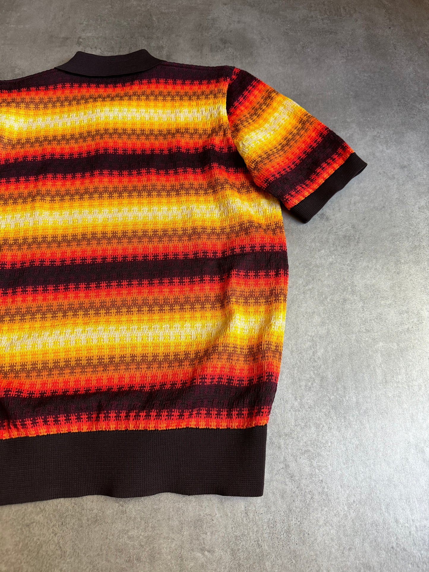 SS2019 Dries Van Noten Knit Vibrant Polo  (L) - 5