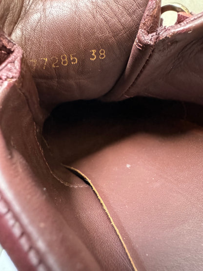 Balenciaga Arena Low Bordeaux Leather Shoes  (39) - 8