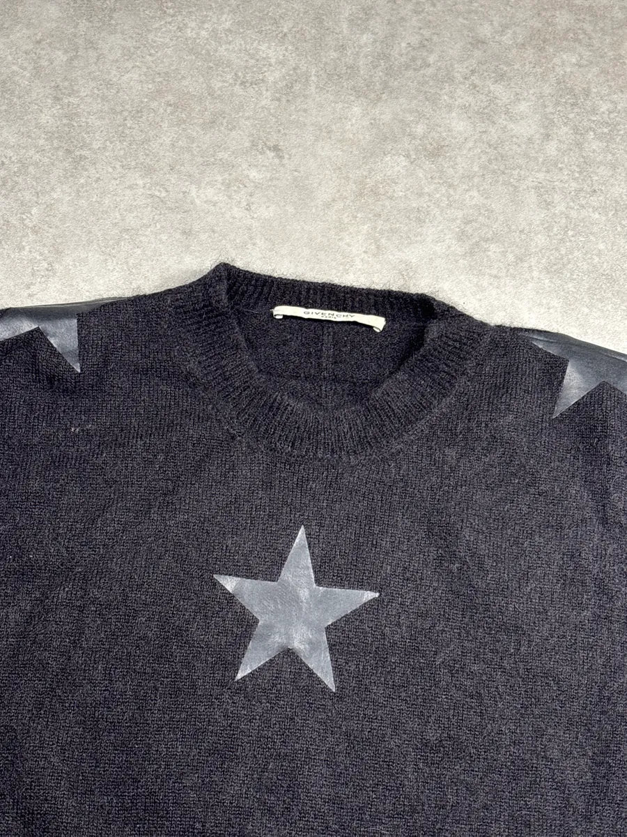AW2015 Givenchy Black Star Motif Striped Sweater by Riccardo Tisci LUlJtaGe 4