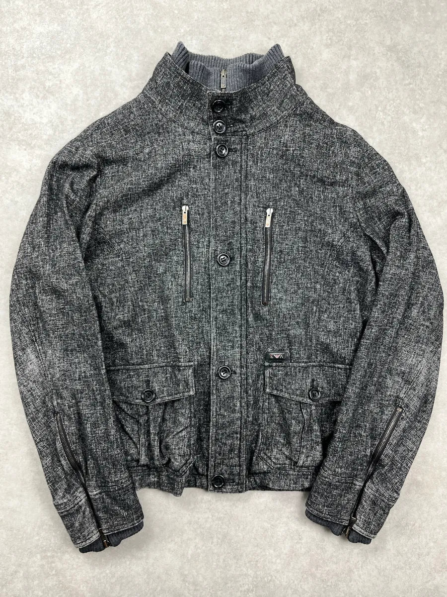AW2008 Emporio Armani Grey Inner Half Zip Light Jacket LhIiDIVm 2