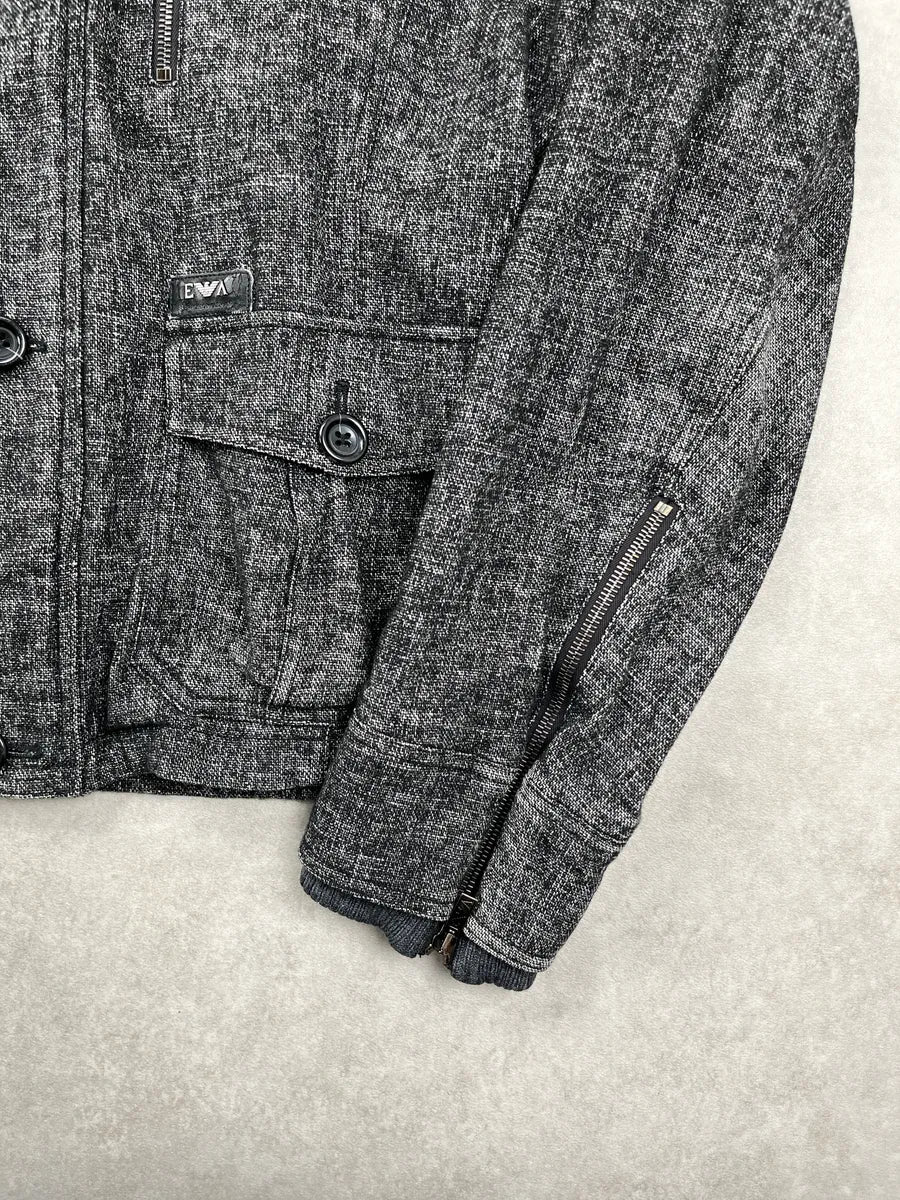 AW2008 Emporio Armani Grey Inner Half Zip Light Jacket LhIiDIVm 9
