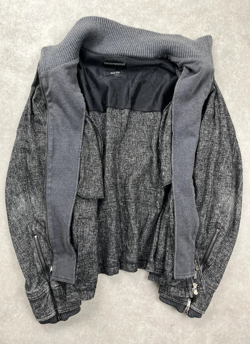 AW2008 Emporio Armani Grey Inner Half Zip Light Jacket LhIiDIVm 4
