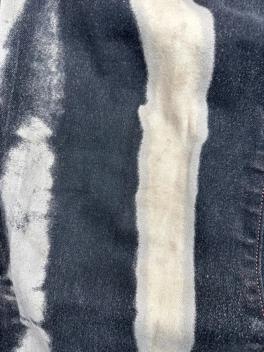 SS2002 Cavalli Black Hallucination Psycho Bleached Pants LpvwhhGe 7