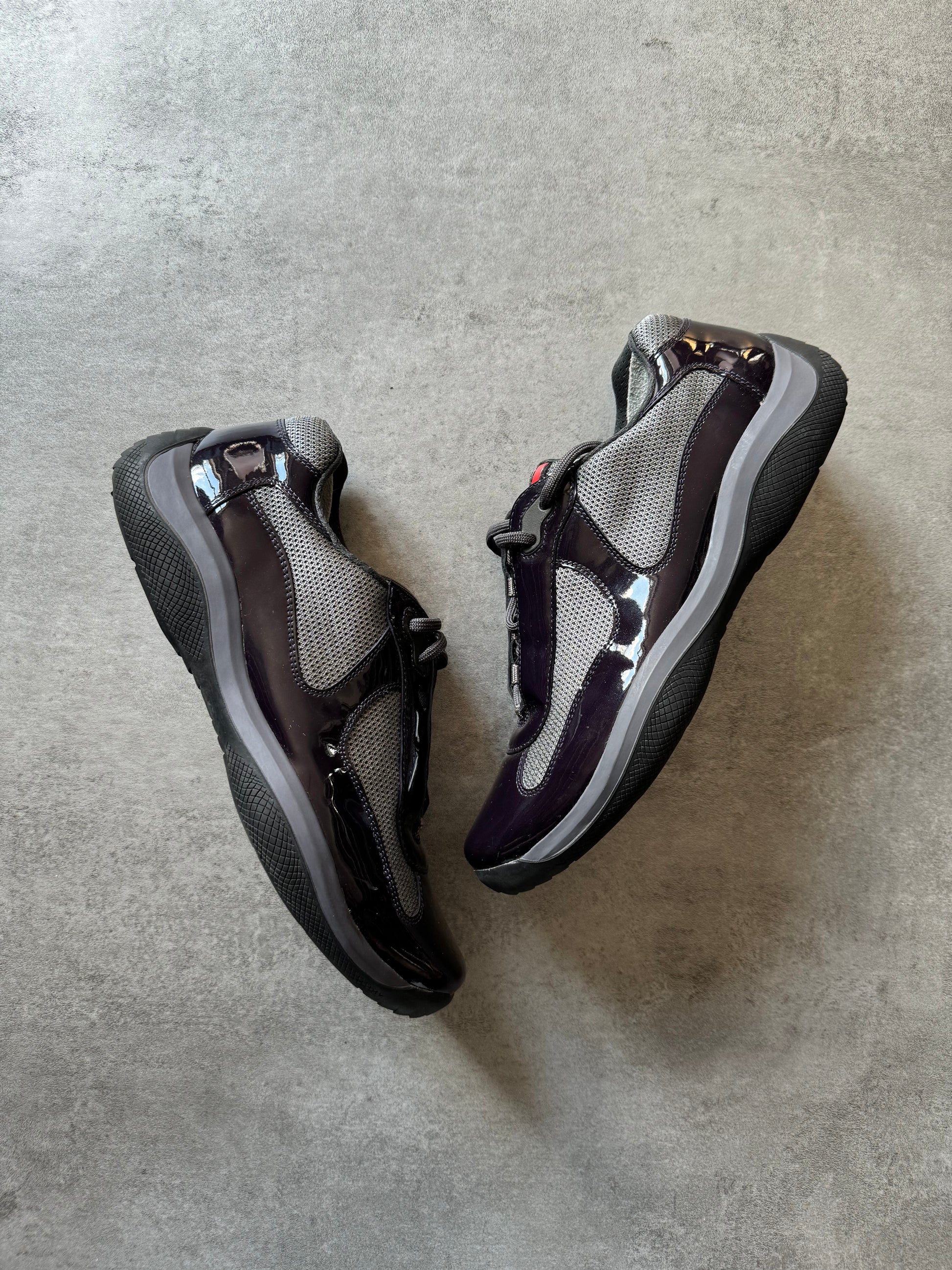 Prada America's Cup Satin Purple Shoes (44,5) - 7