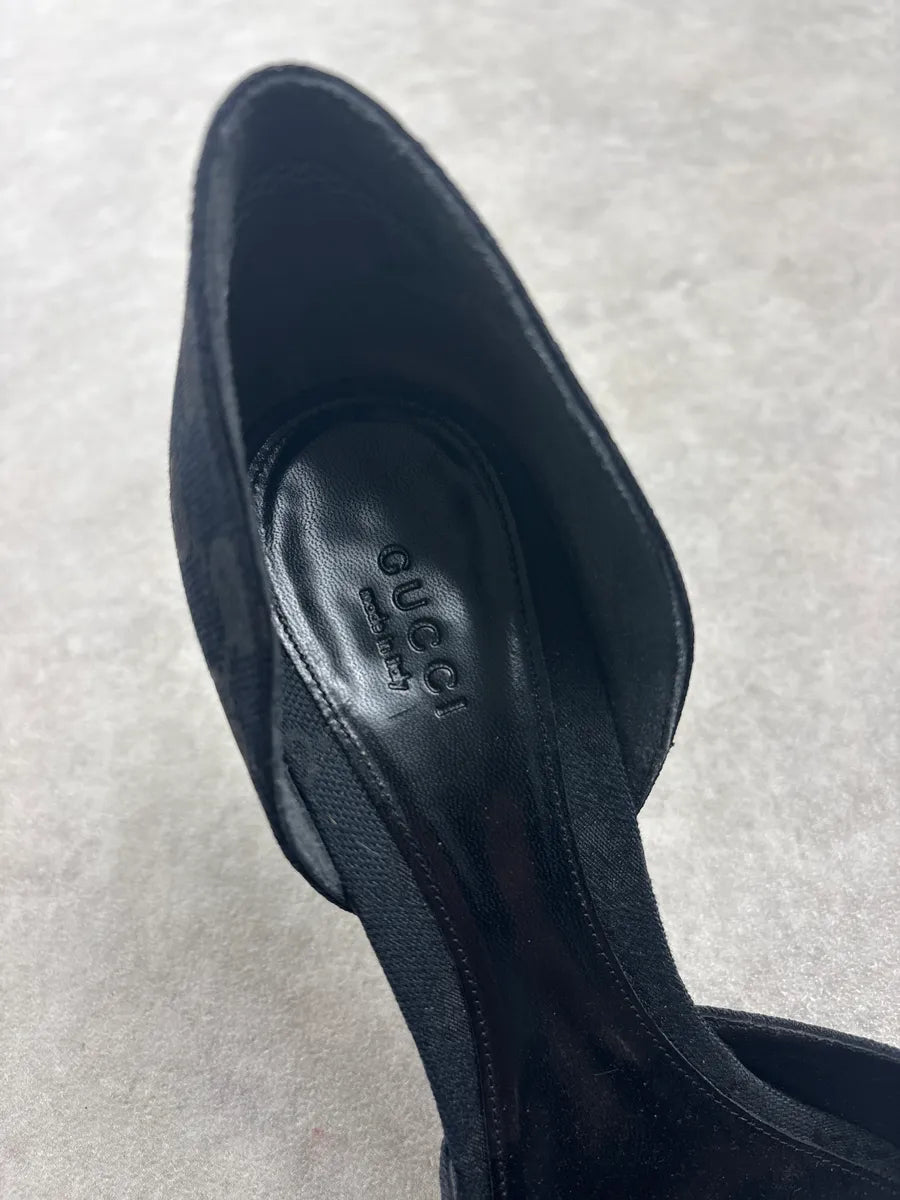 AW2008 Gucci Black Horsebit Monogram Heels by Frida Giannini JqPXgsm 8