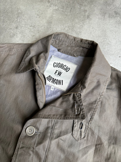 AW1988 Giorgio Armani Neutral Grey Light Army Jacket (L) - 9