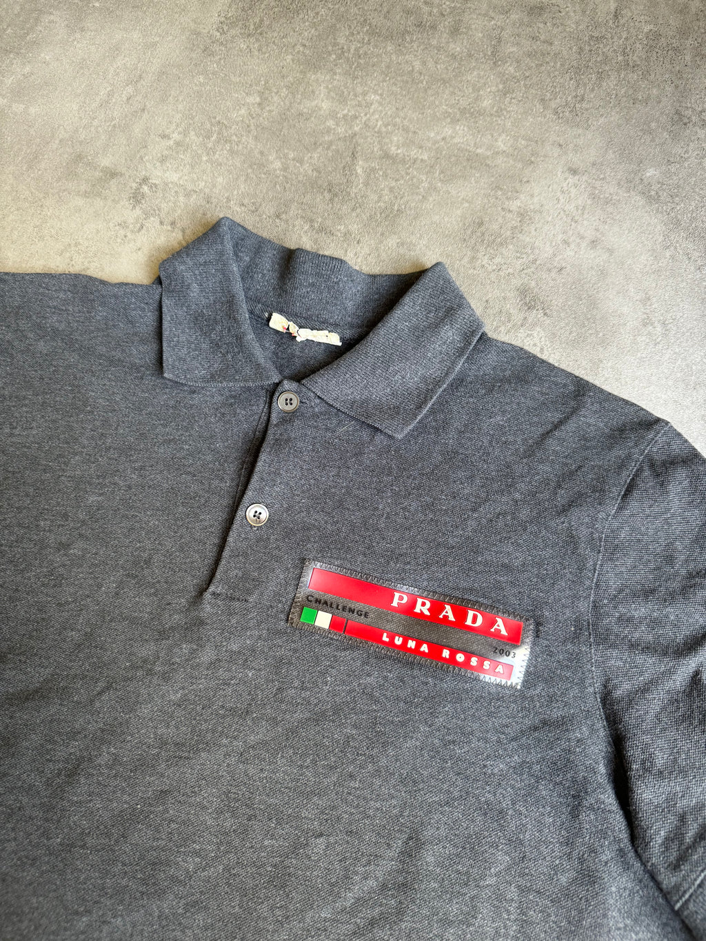2003 Prada Luna Rossa Challenge Grey Polo (M) - 4