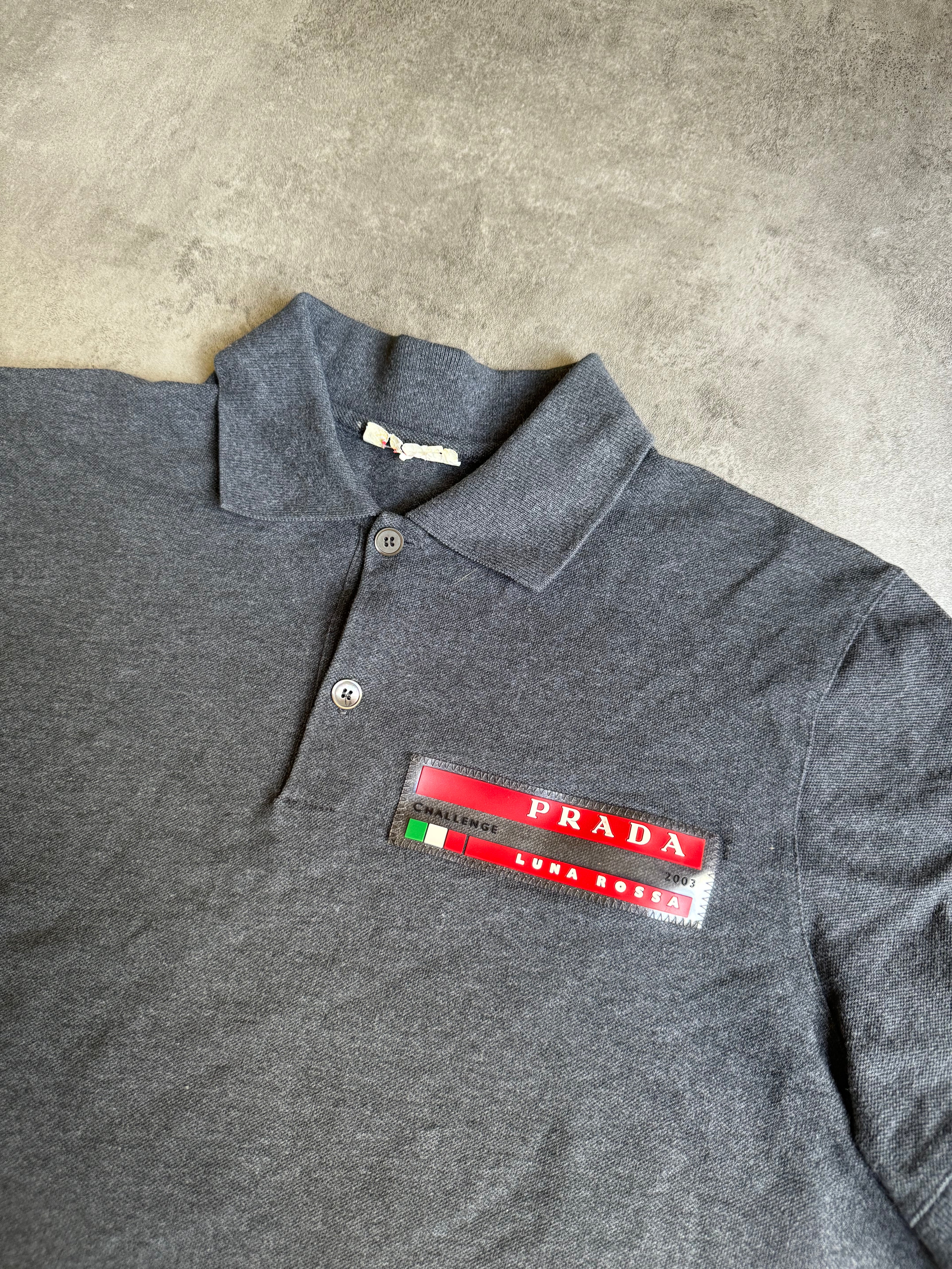 2003 Prada Luna Rossa Challenge Grey Polo (M) - 4