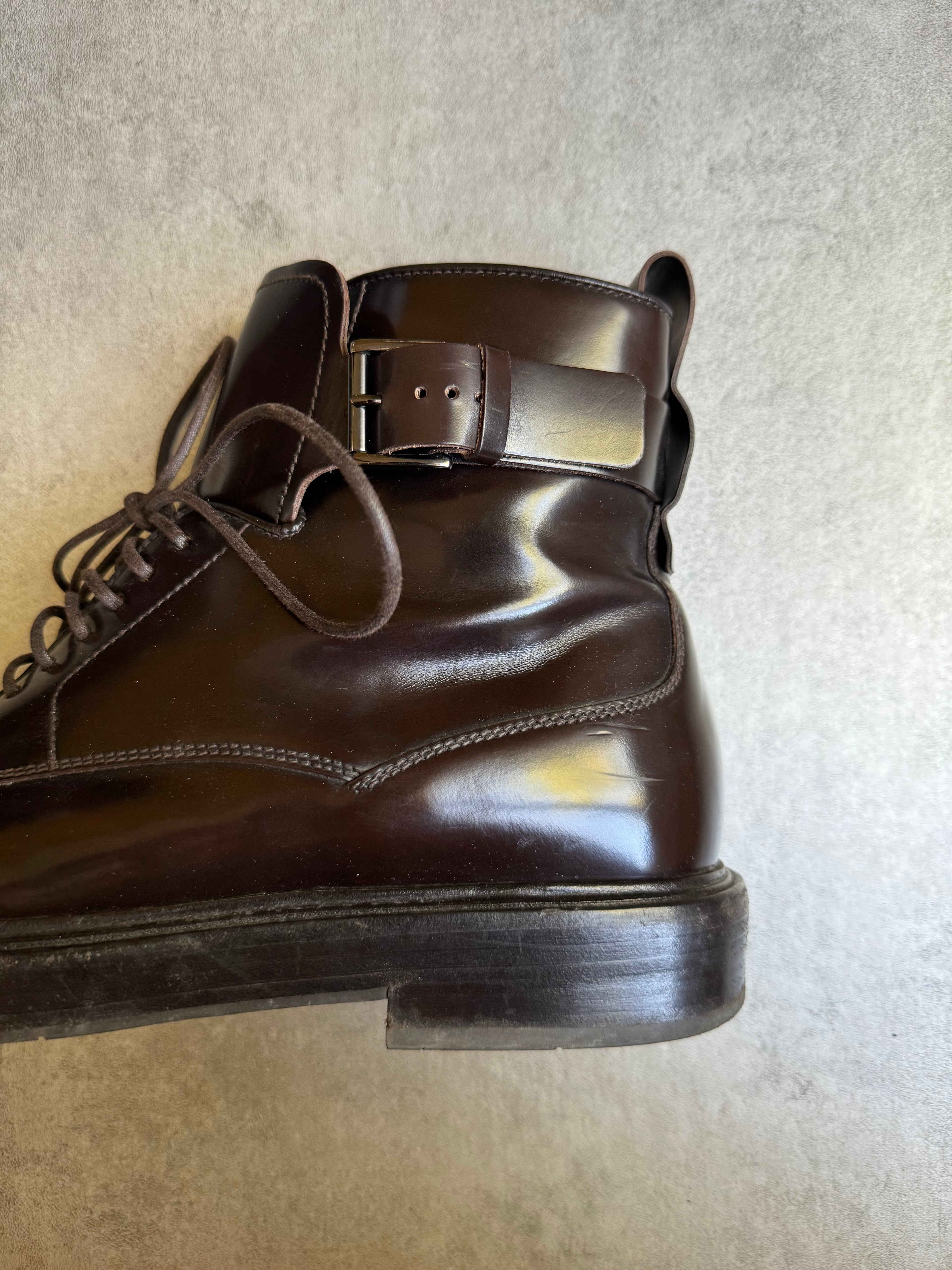 Giorgio Armani Brown Italian Premium Leather Boots (44,5) - 6