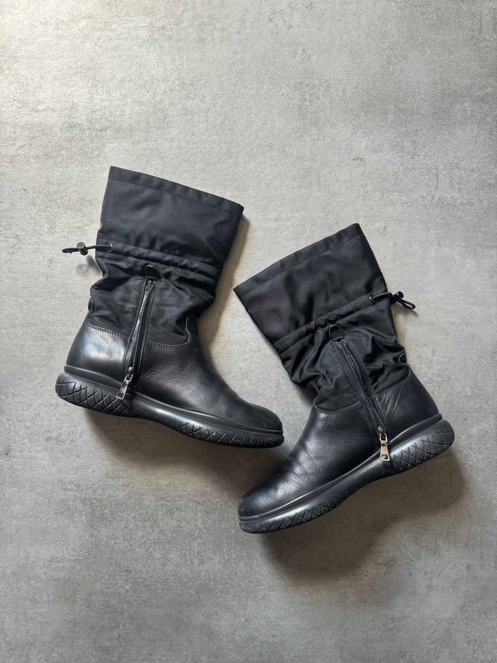 FW1999 Prada Cozy Leather Boots  (40) - 7