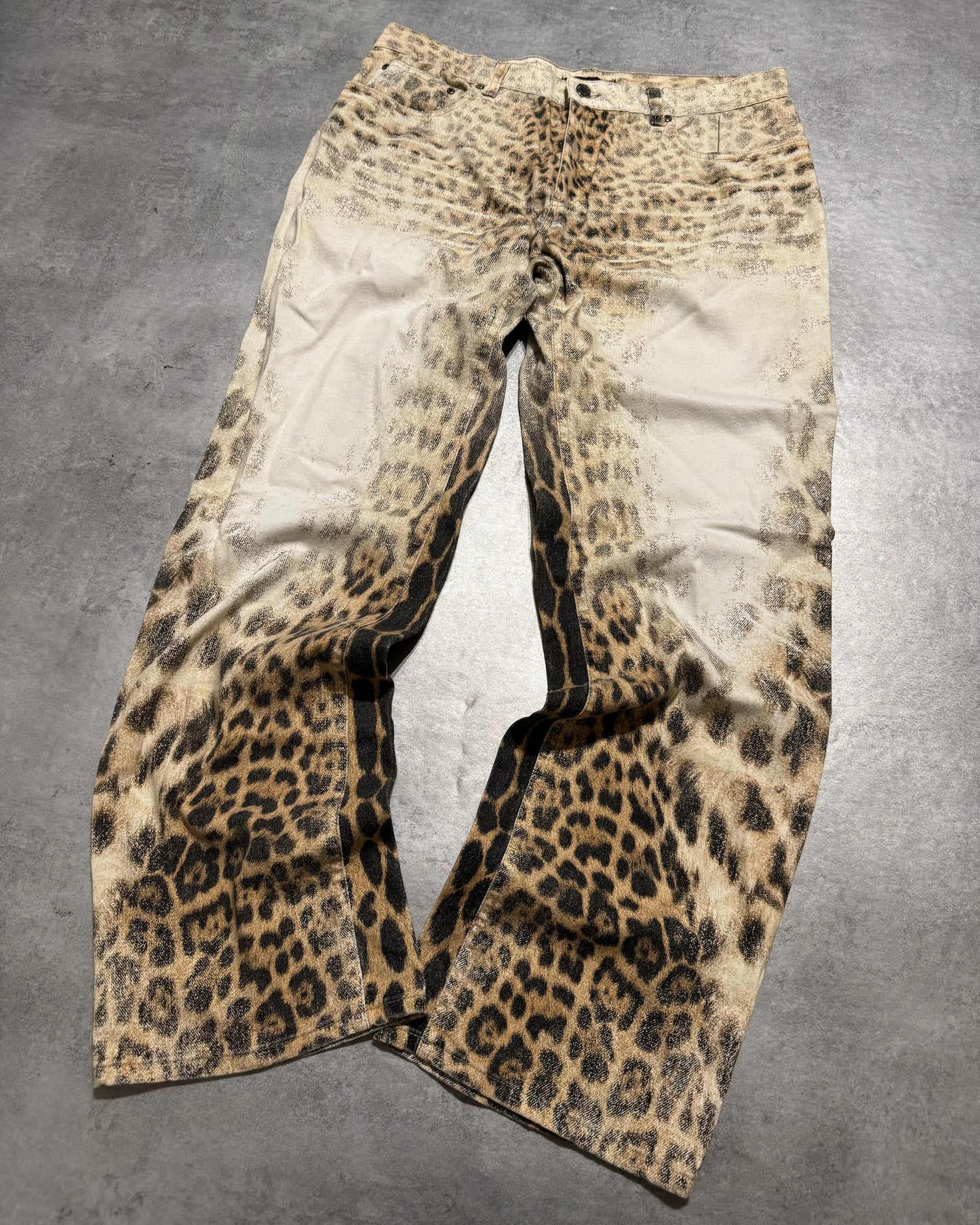 AW2000 Roberto Cavalli Leopard Relaxed Cozy Pants (L/XL) - 11