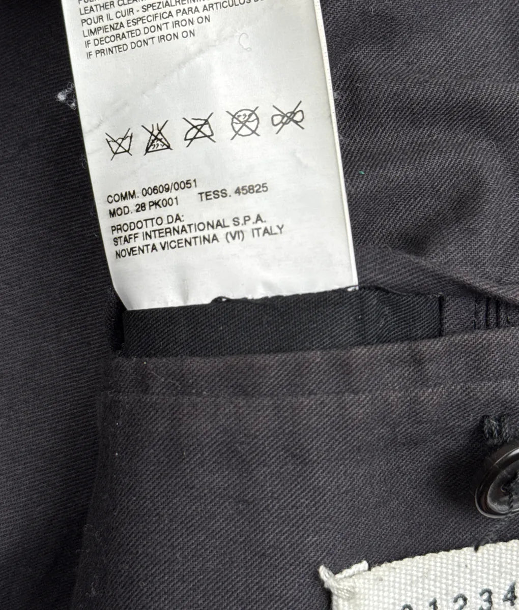 SS2005 Maison Martin Margiela Black Five Zip Biker Leather Jacket MKqkPYAR 12
