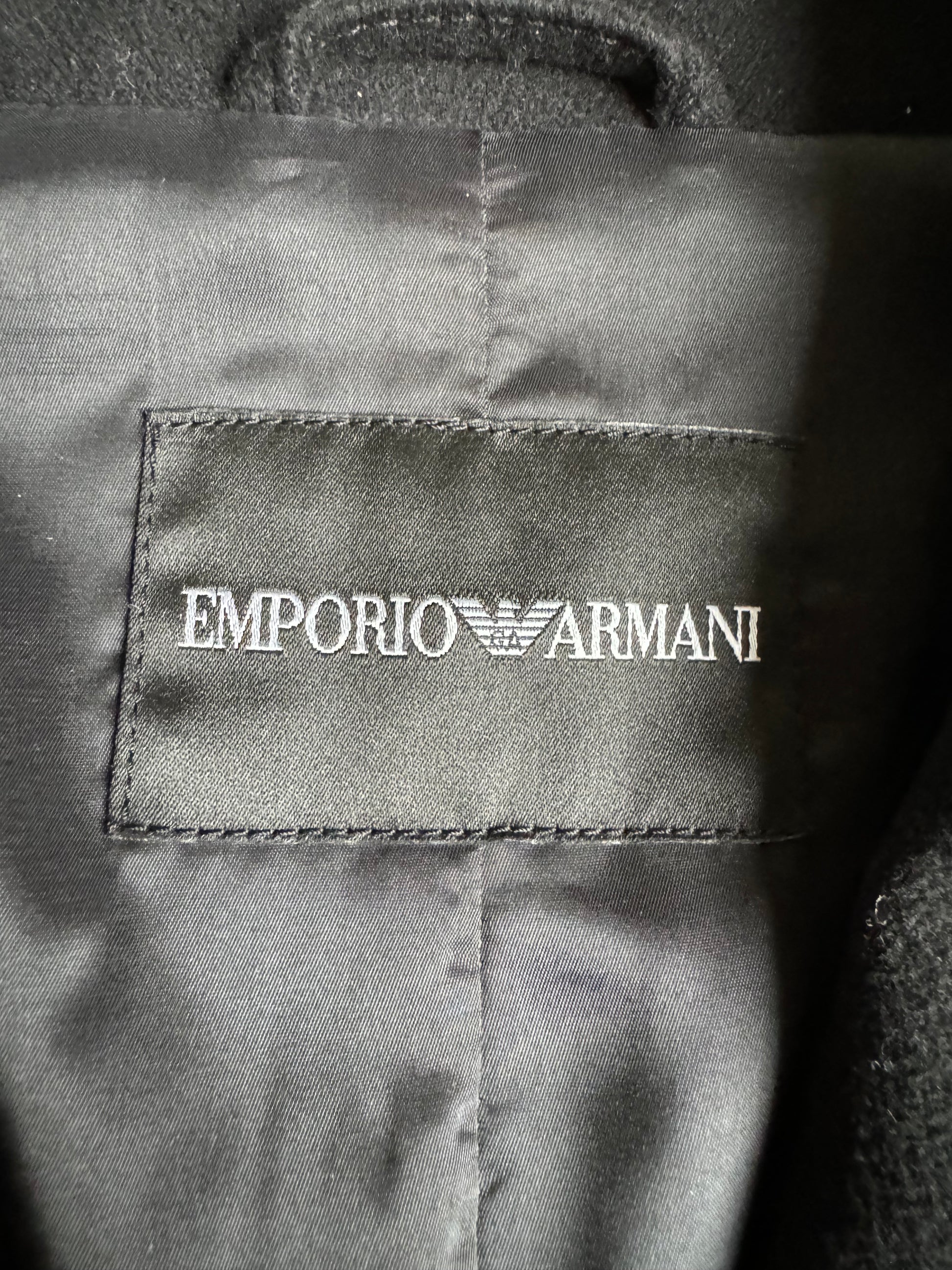 AW2016 Emporio Armani Lamb Fur Black Hybrid Blazer Jacket (M) - 10