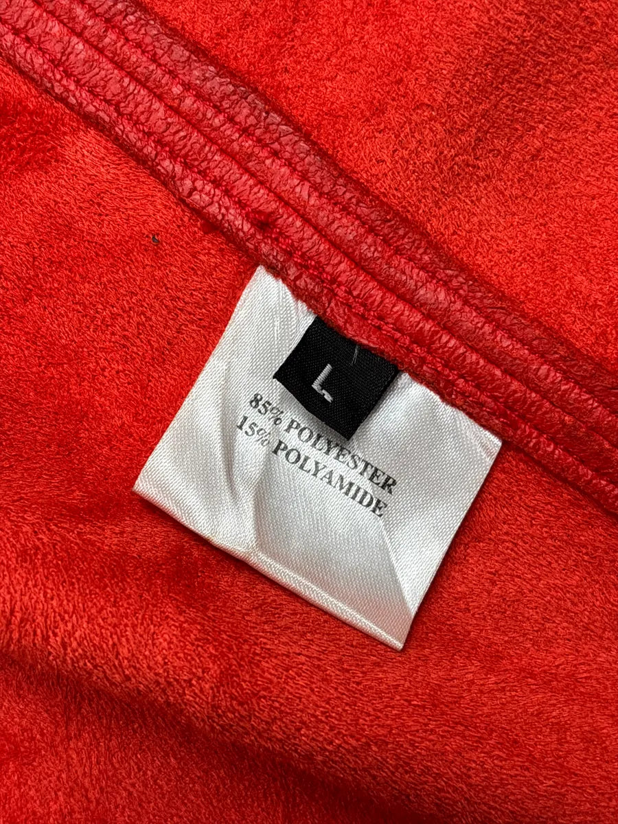 1990s Balmain Red Faux Leather Belted Studded Coat MaxyhzzX 10