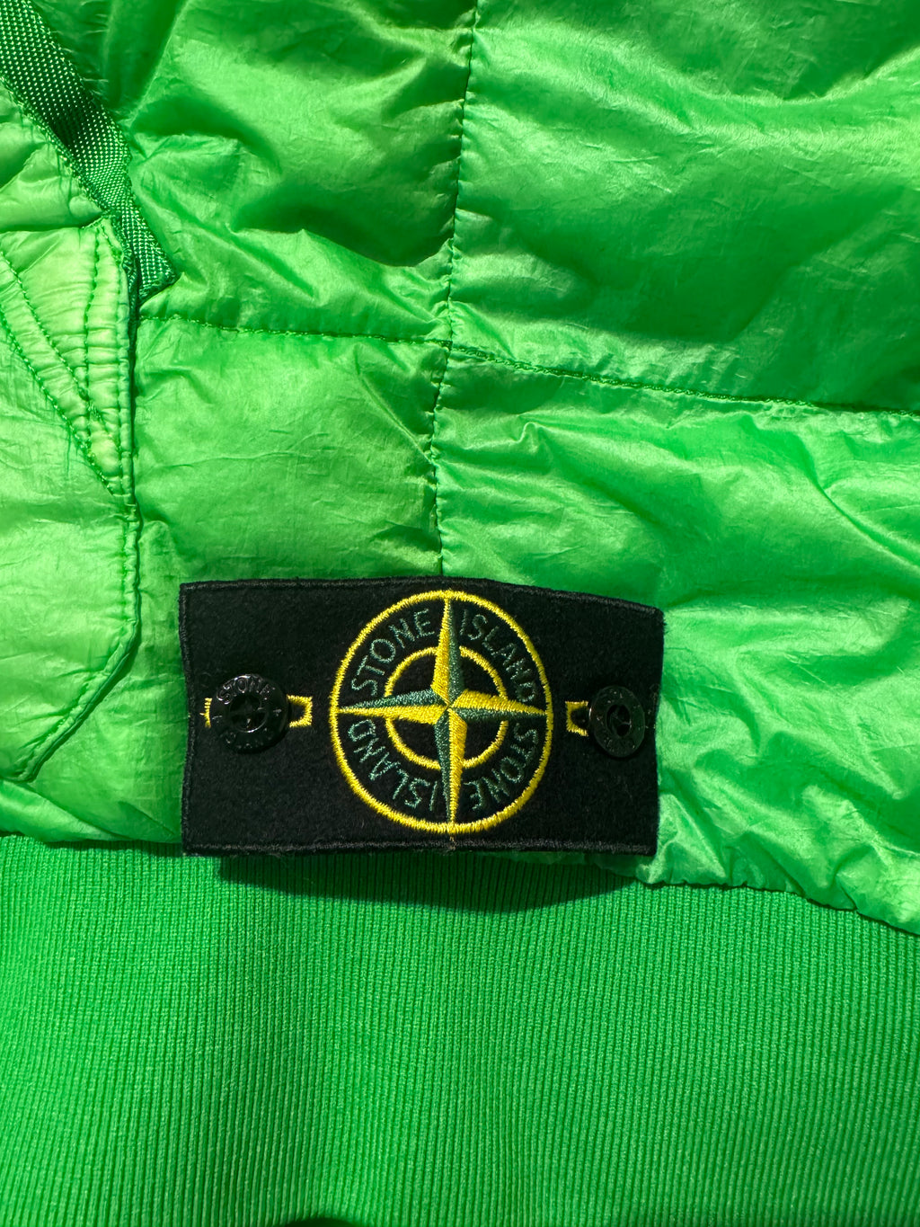 AW2012 Stone Island Green Bodywarmer Puffer Hooded Jacket (M/L) - 11