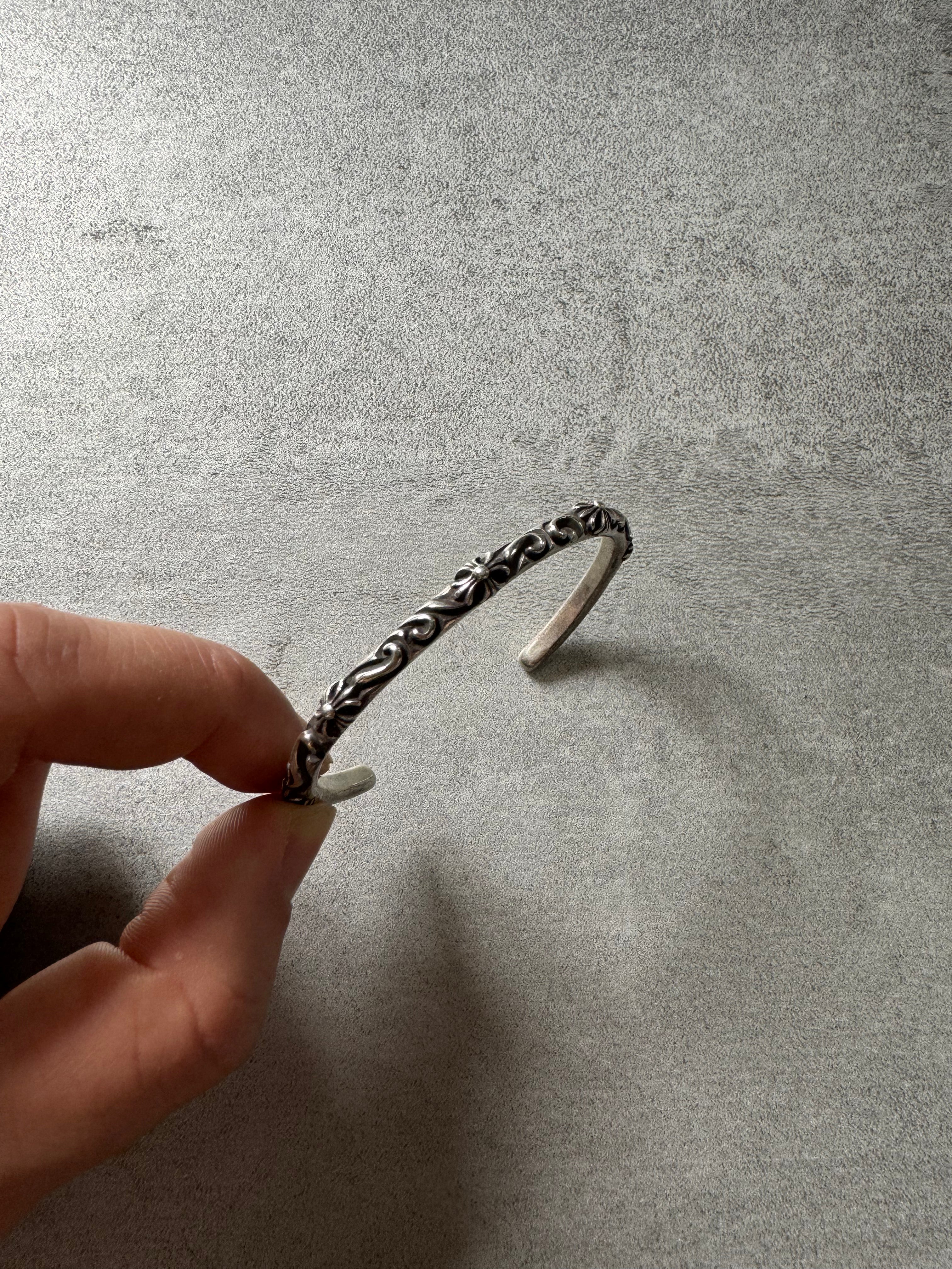 Chrome Hearts SV925 Silver Bangle Bracelet (OS) - 8
