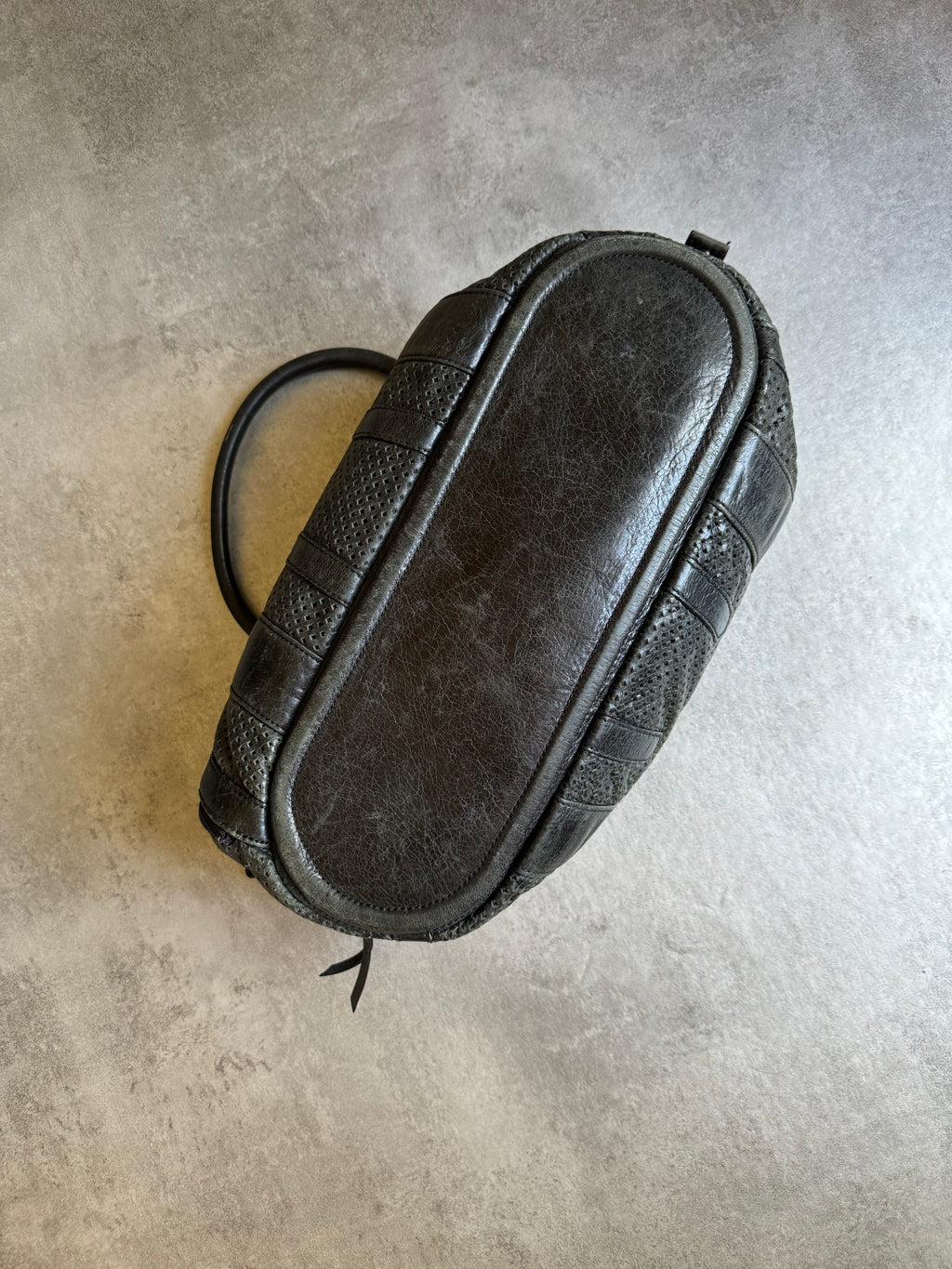 Issey Miyake Olive Archive Citizen Leather Bag  (OS) - 5