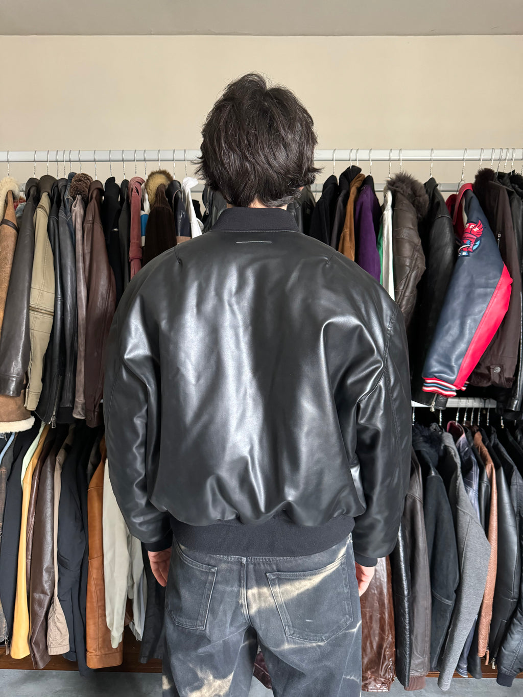 SS2023 Maison Margiela Ultra Black Bomber Jacket (L) - 4