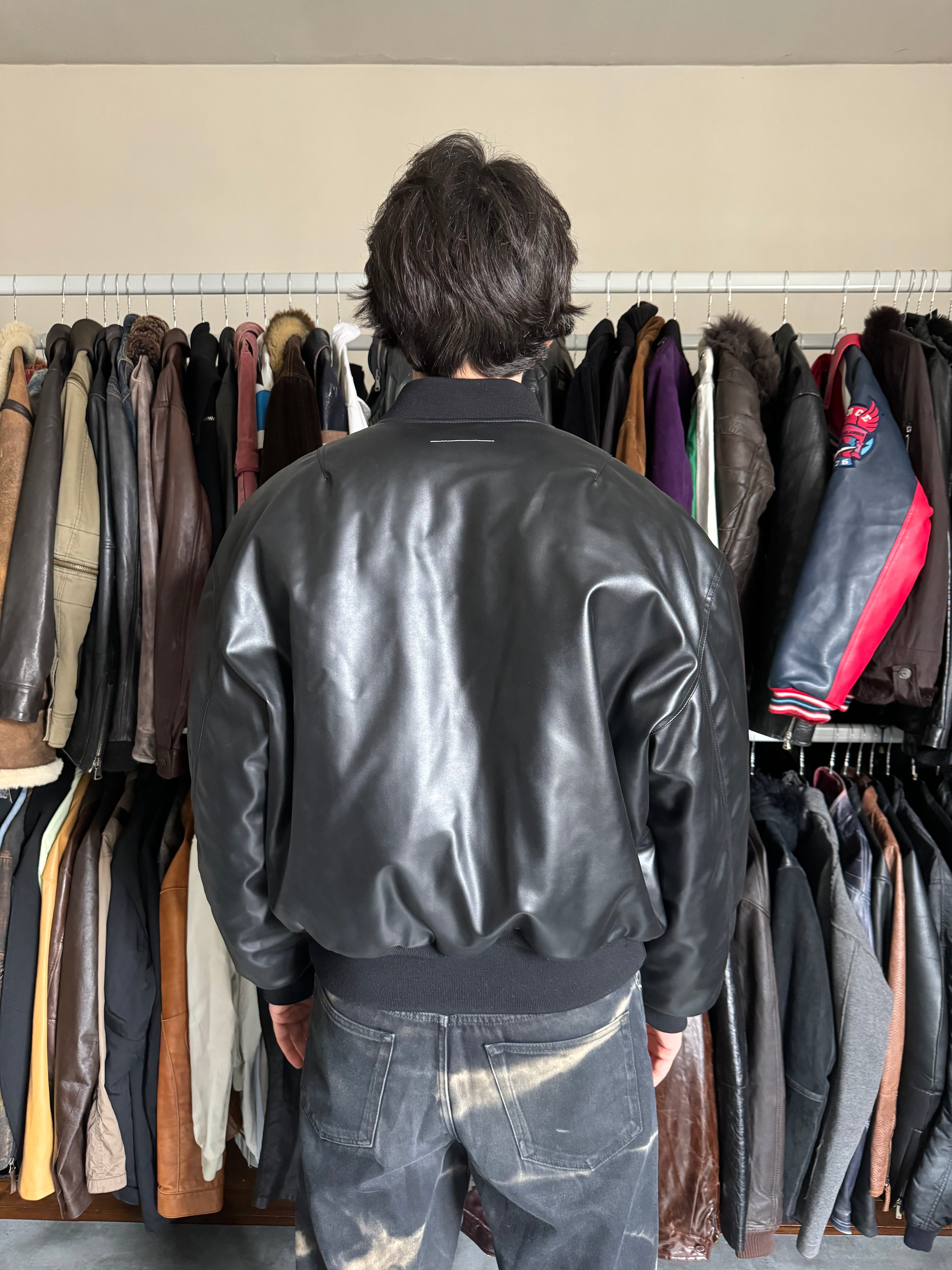SS2023 Maison Margiela Ultra Black Bomber Jacket (L) - 4