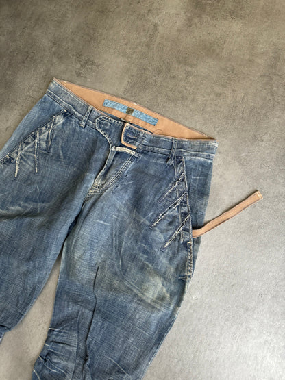 2000s Marithé + François Girbaud Washed Rebel Denim Pants (M) - 6