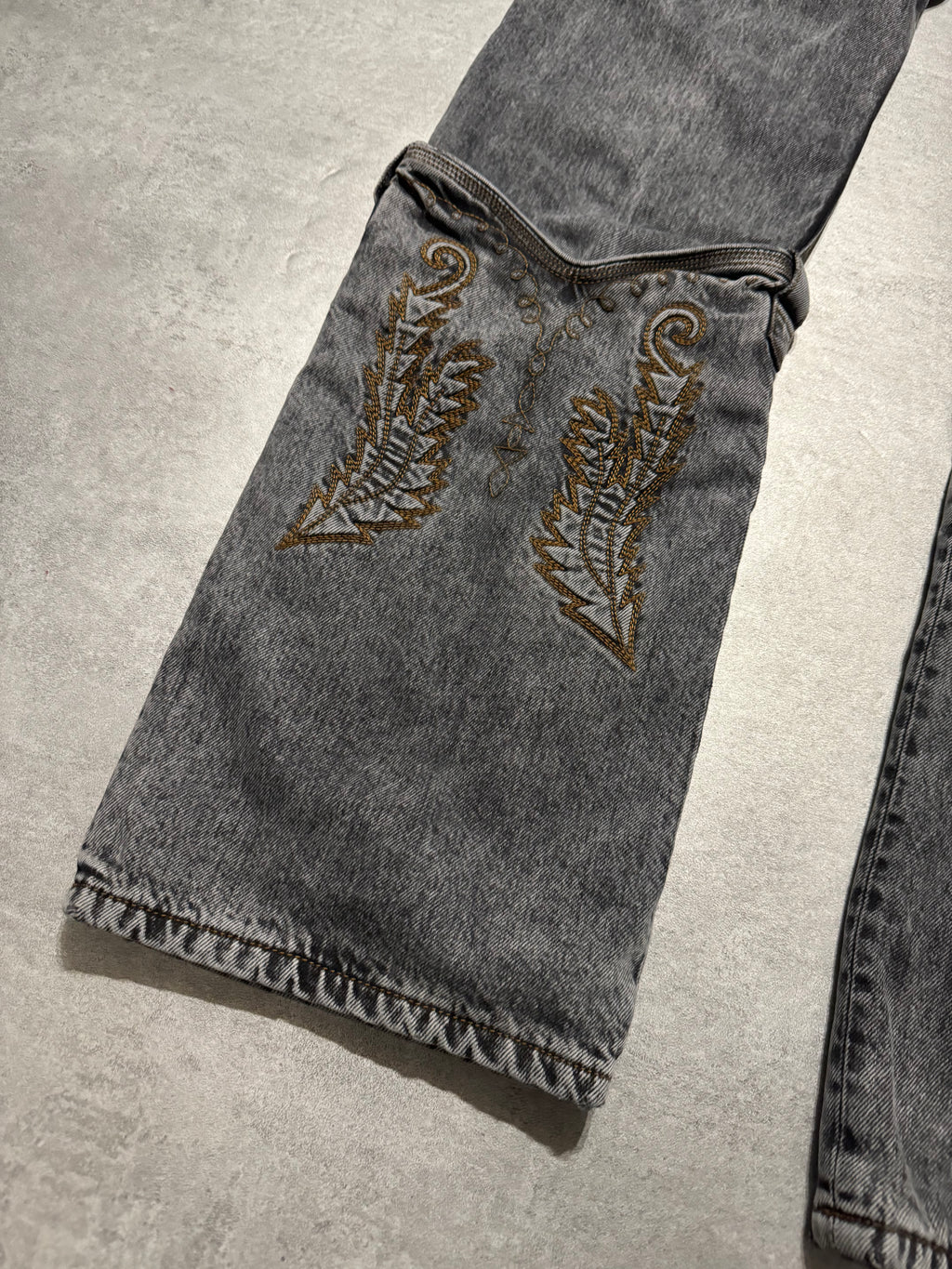 SS2023 Y/Project Cow-Boy Brut Grey Astro Denim Jeans (L) - 3