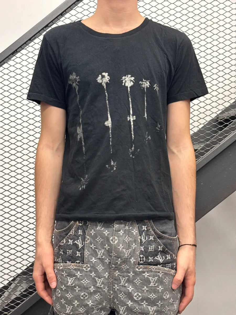 SS2020 Saint Laurent Black Palm Tree T-Shirt MxWSNuej 1