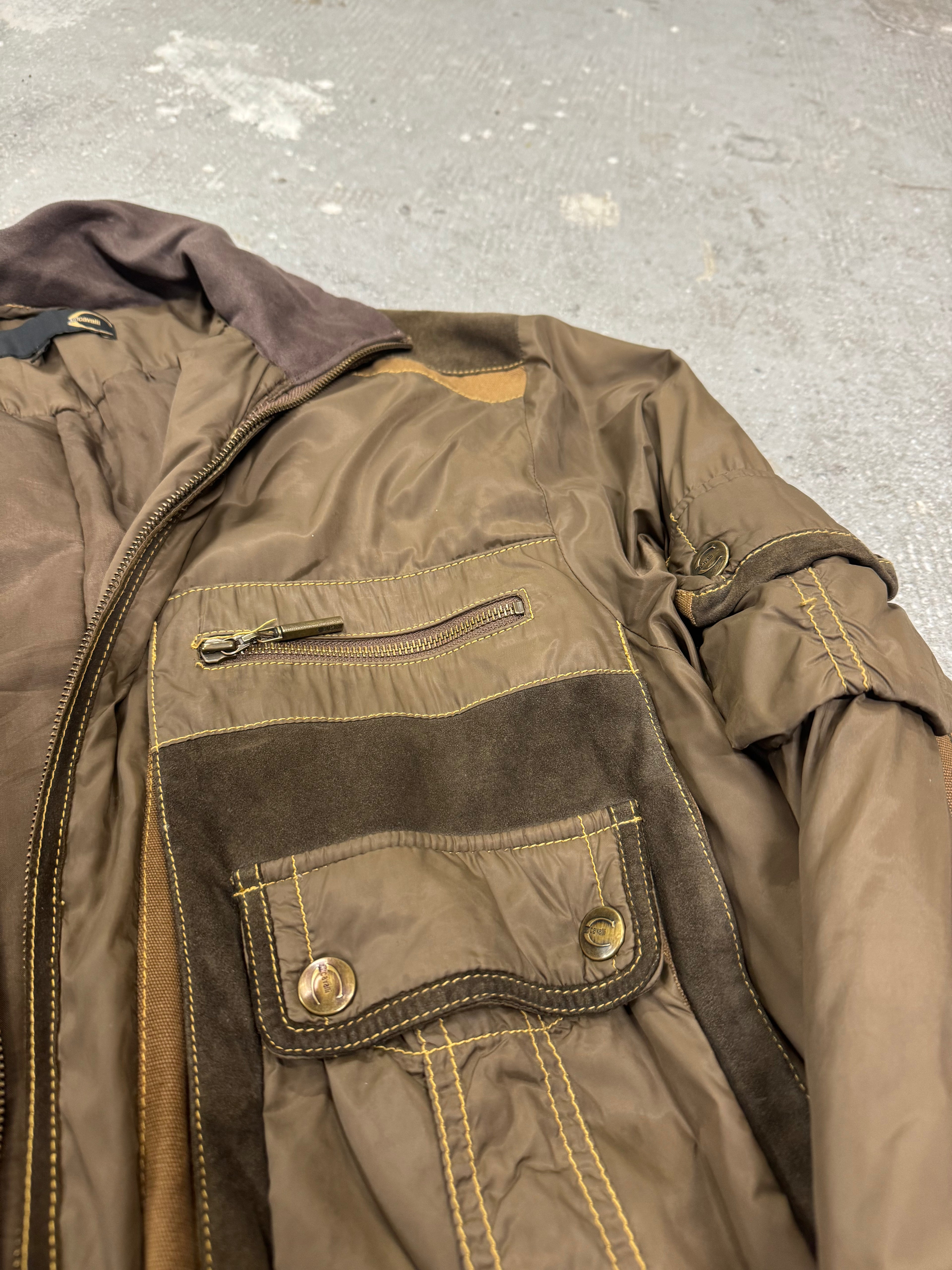 AW2006 Cavalli Brown Multi Pockets Utility Jacket (L) - 10