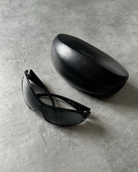 Prada Black Futuristic Sunglasses (OS) - 1