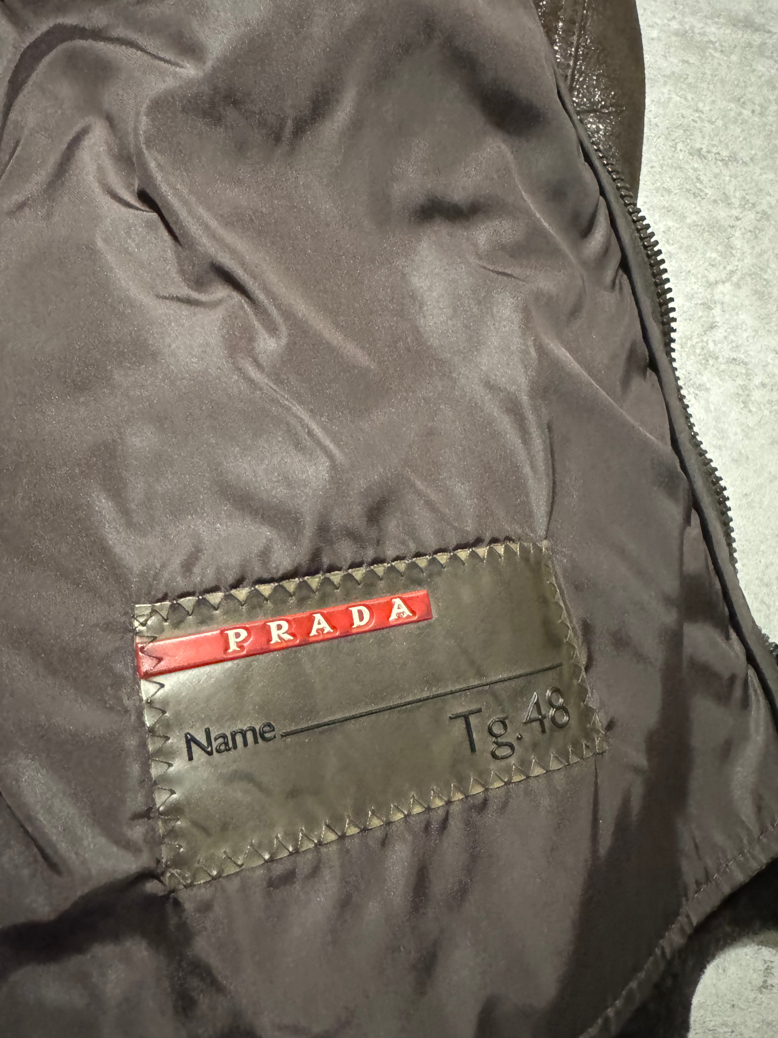 2000s Prada Imperialist Fur Brown Leather Jacket (M) - 6