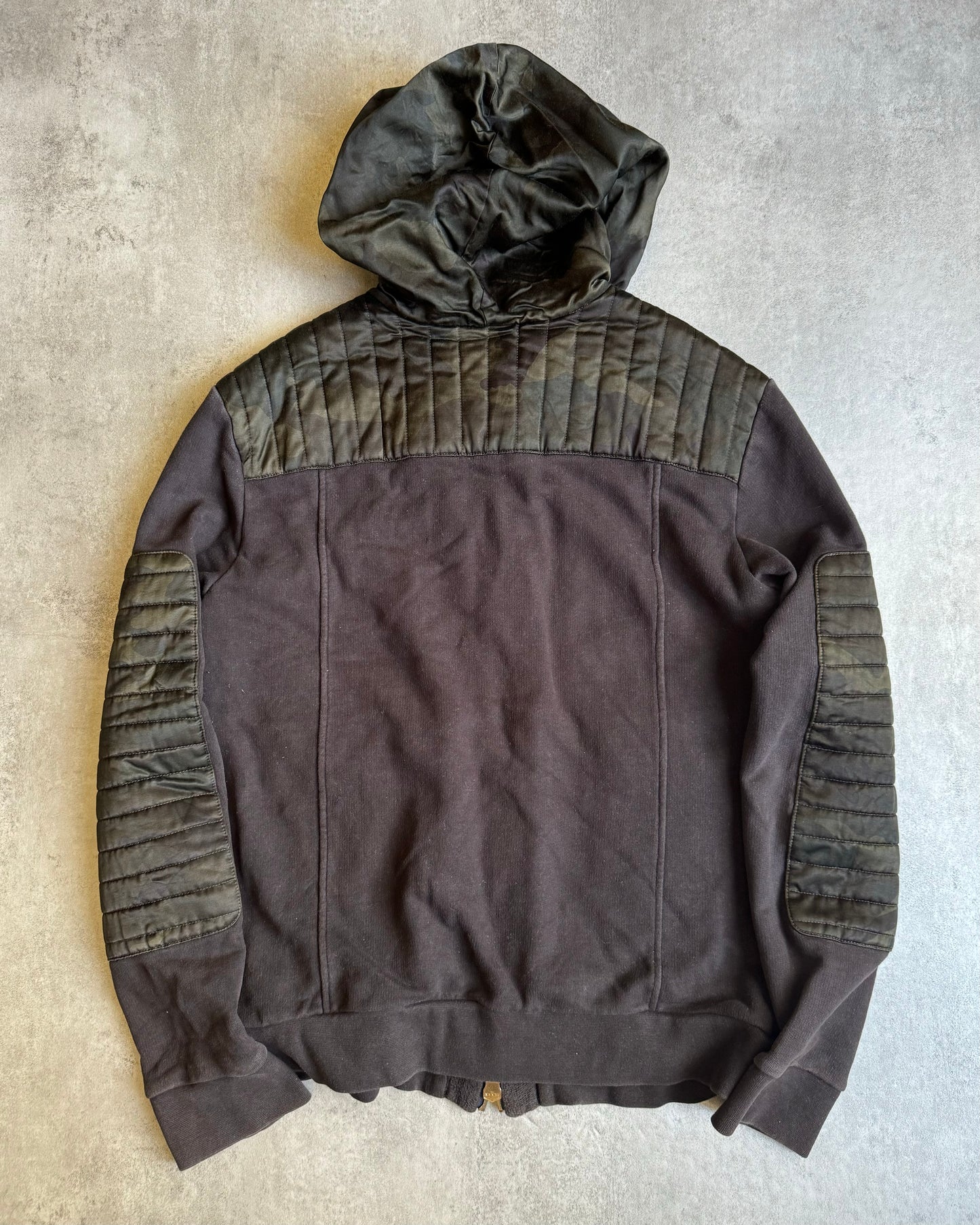 2000s Balmain Camo Multi Zips Comfort Sweater  (M) - 2