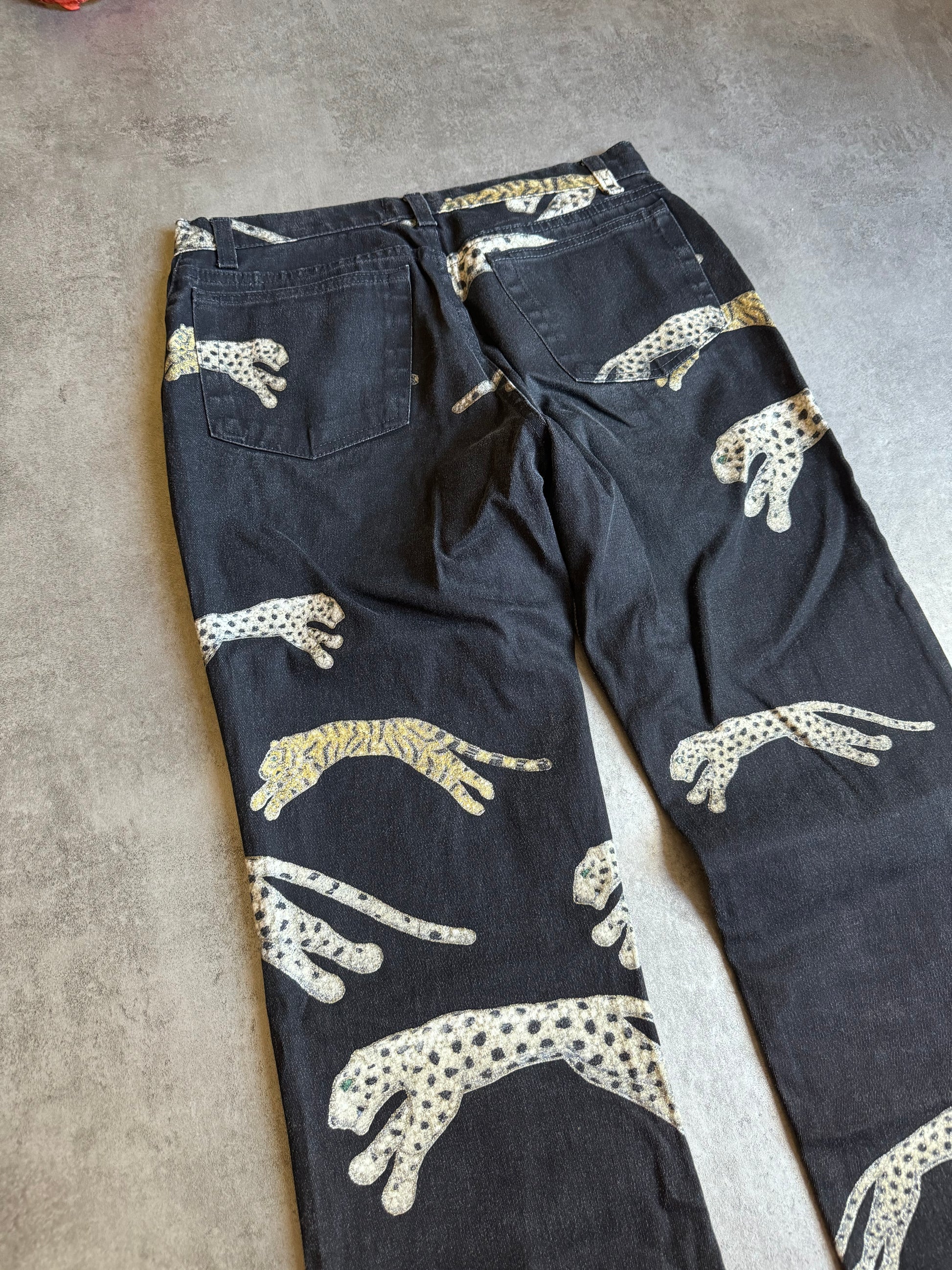 AW2002 Roberto Cavalli Cheetah Leopards Pants (S) - 4