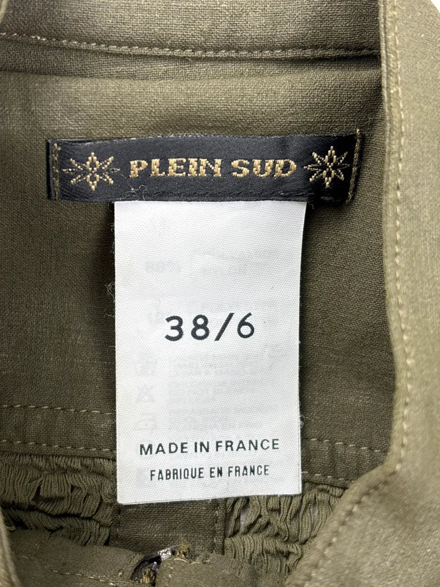 2000s Plein Sud Olive Ruched Avant-Garde Vest NHZvkrQr 9