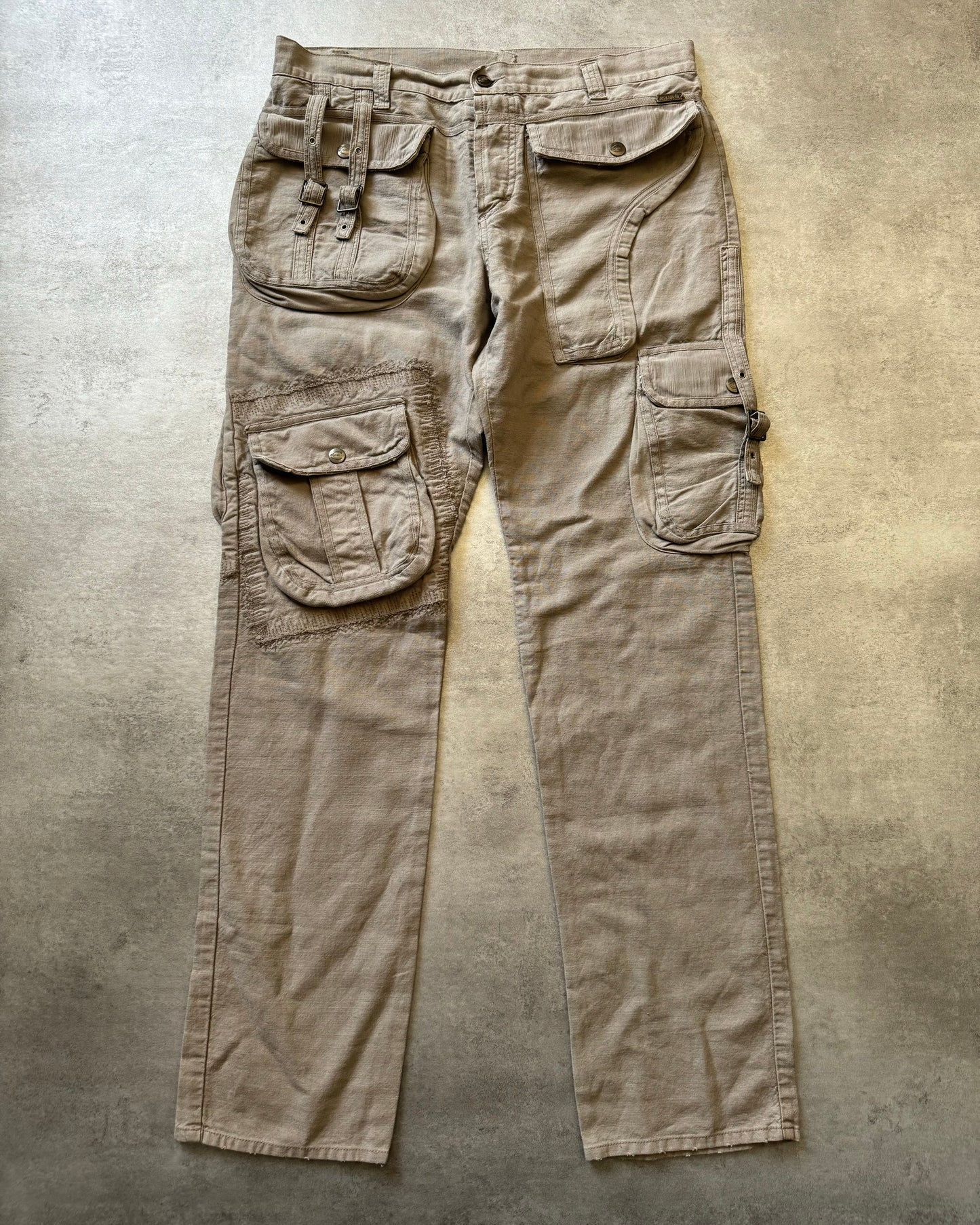 AW2005 Cavalli Cargo Gun Beige Utility Pants (L) - 1