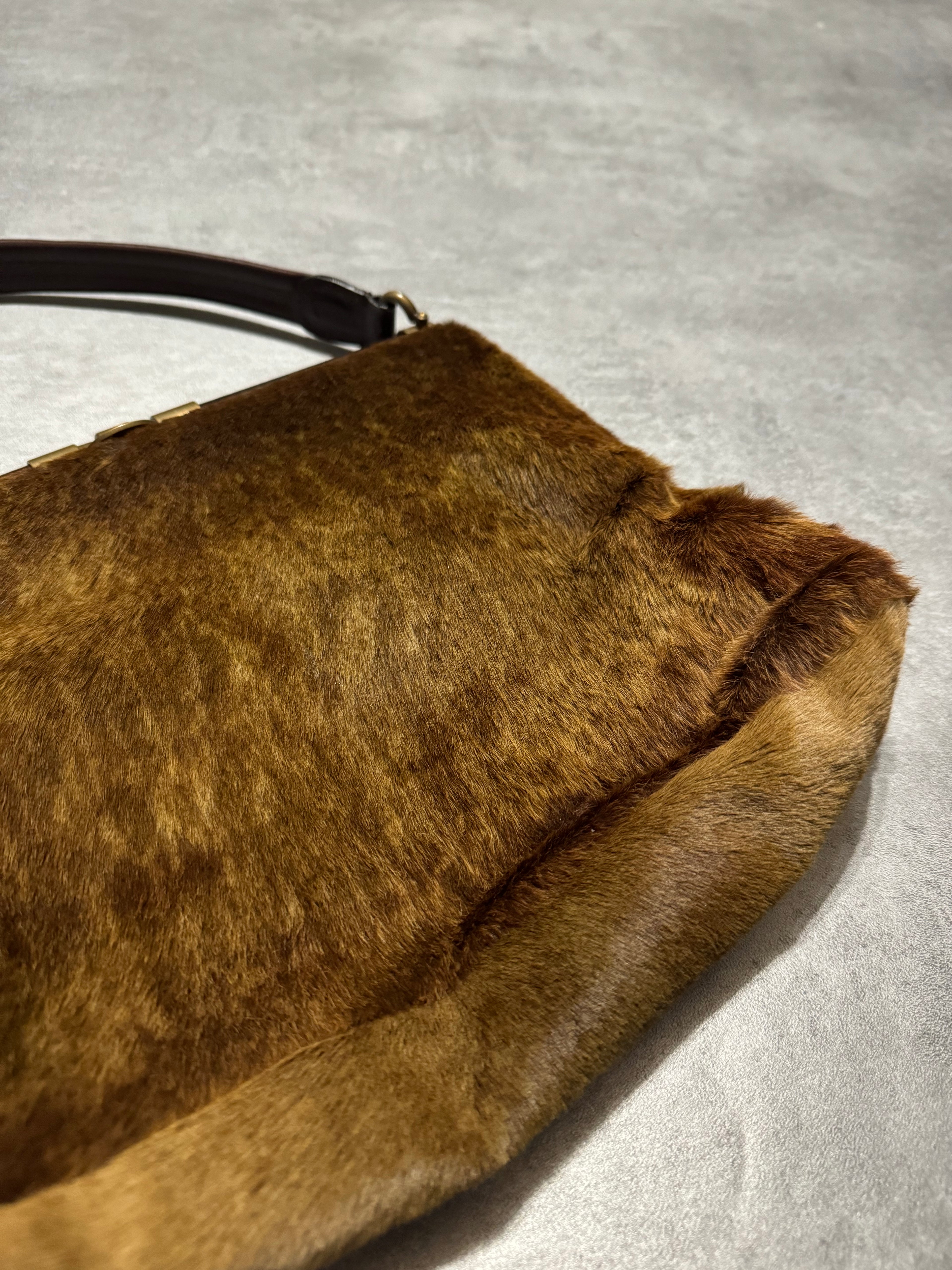 Marni Fur Excellence Camel Bag (OS) - 7
