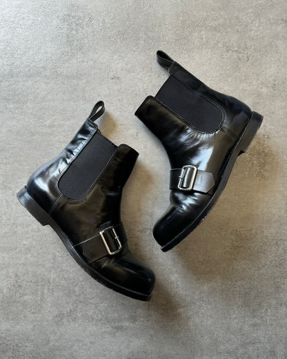 AW2020 Jil Sander Black Strapped Leather Boots  (37) - 2