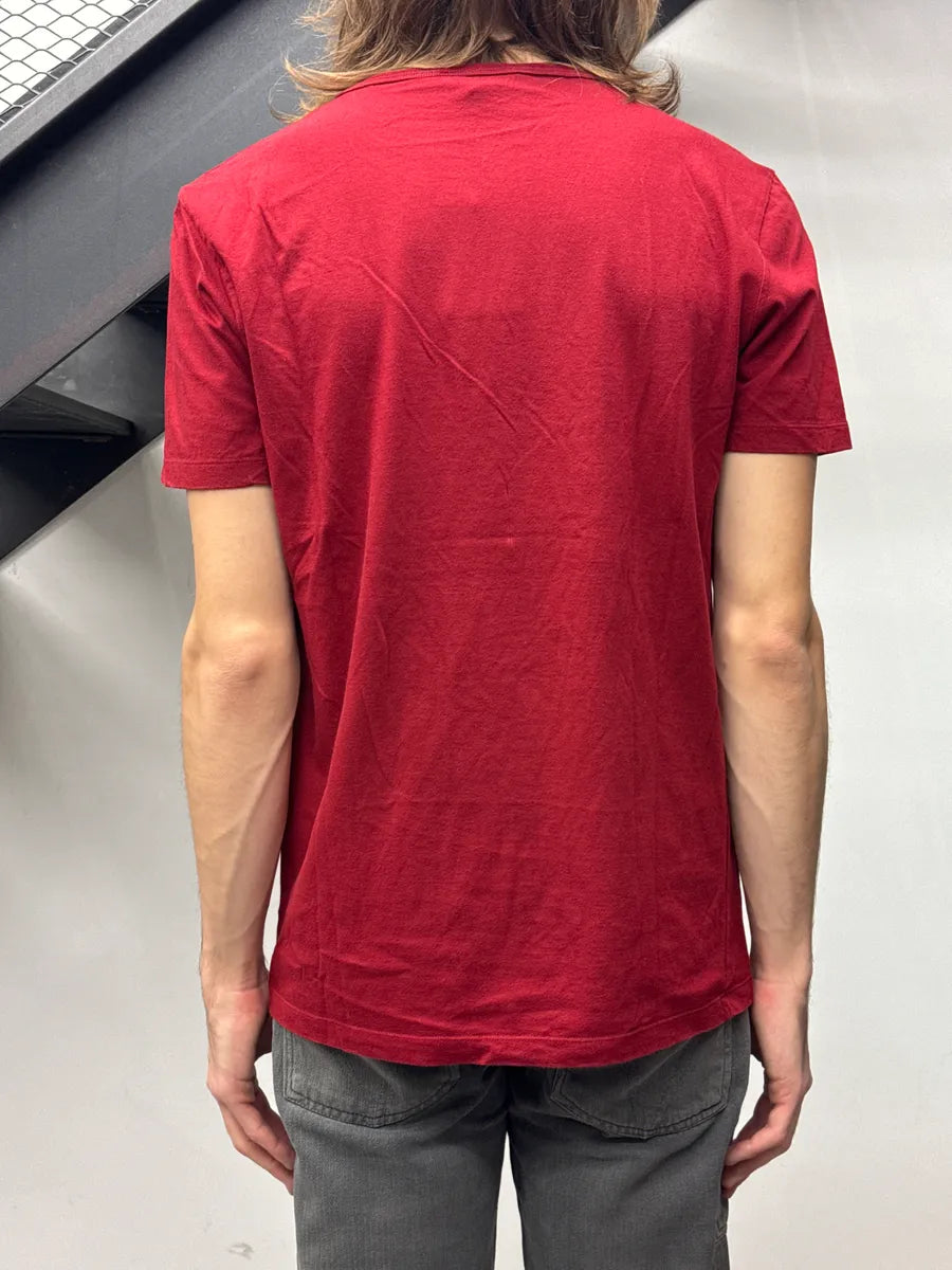 2010s Gucci Red Guccissima Logo T-Shirt NMsTYHqt 2