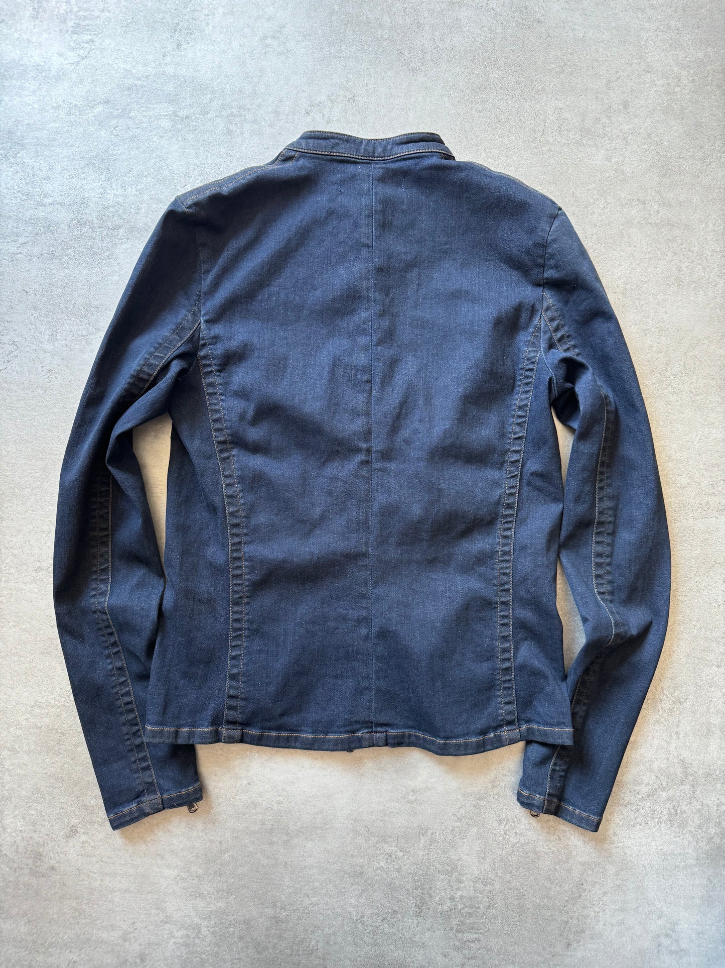 Y/Project Blue Best Fitted Distressed Denim Jackets (S) - 3