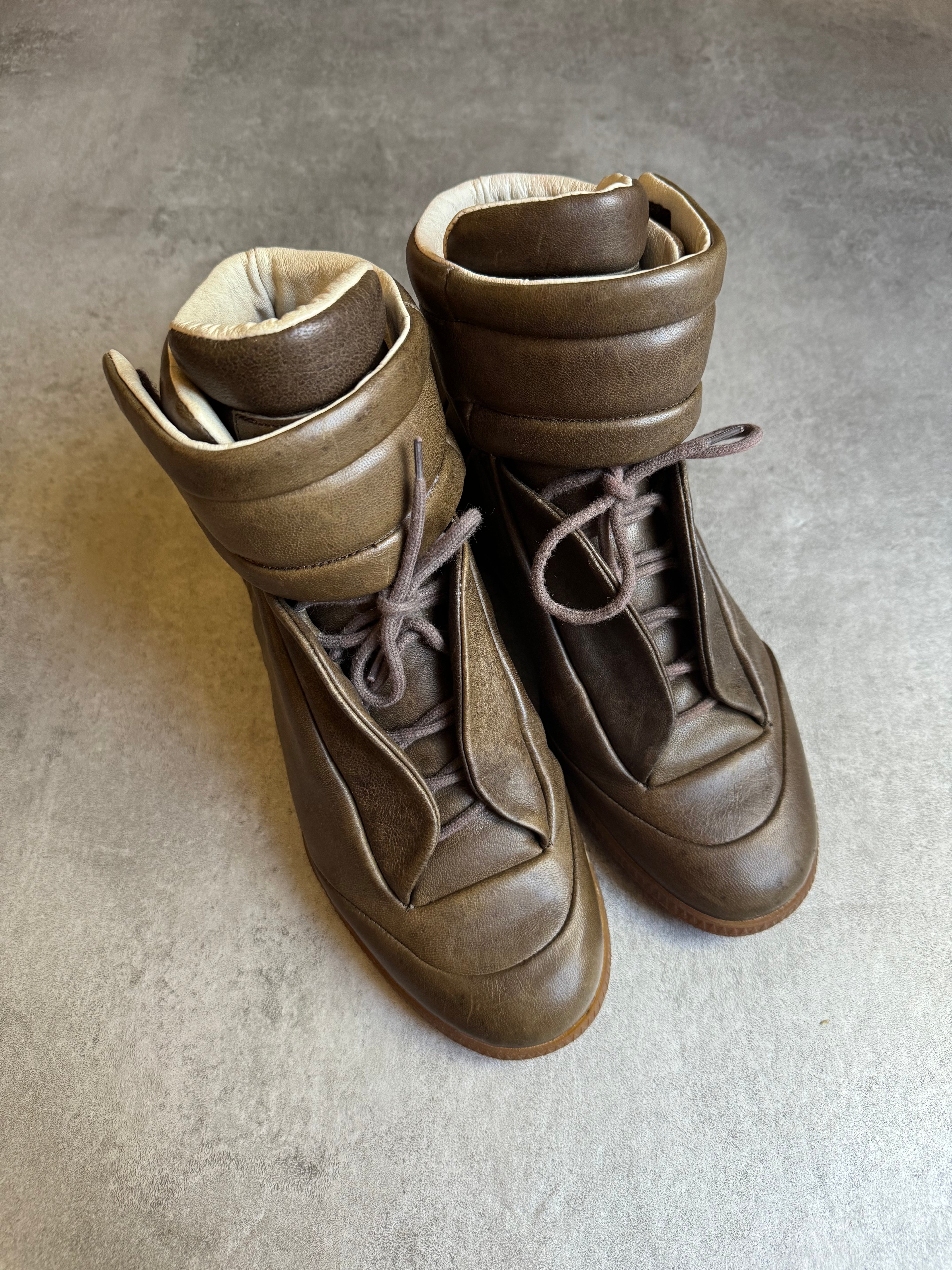 AW2014 Maison Margiela Future High Brown Leather (41eu/us8