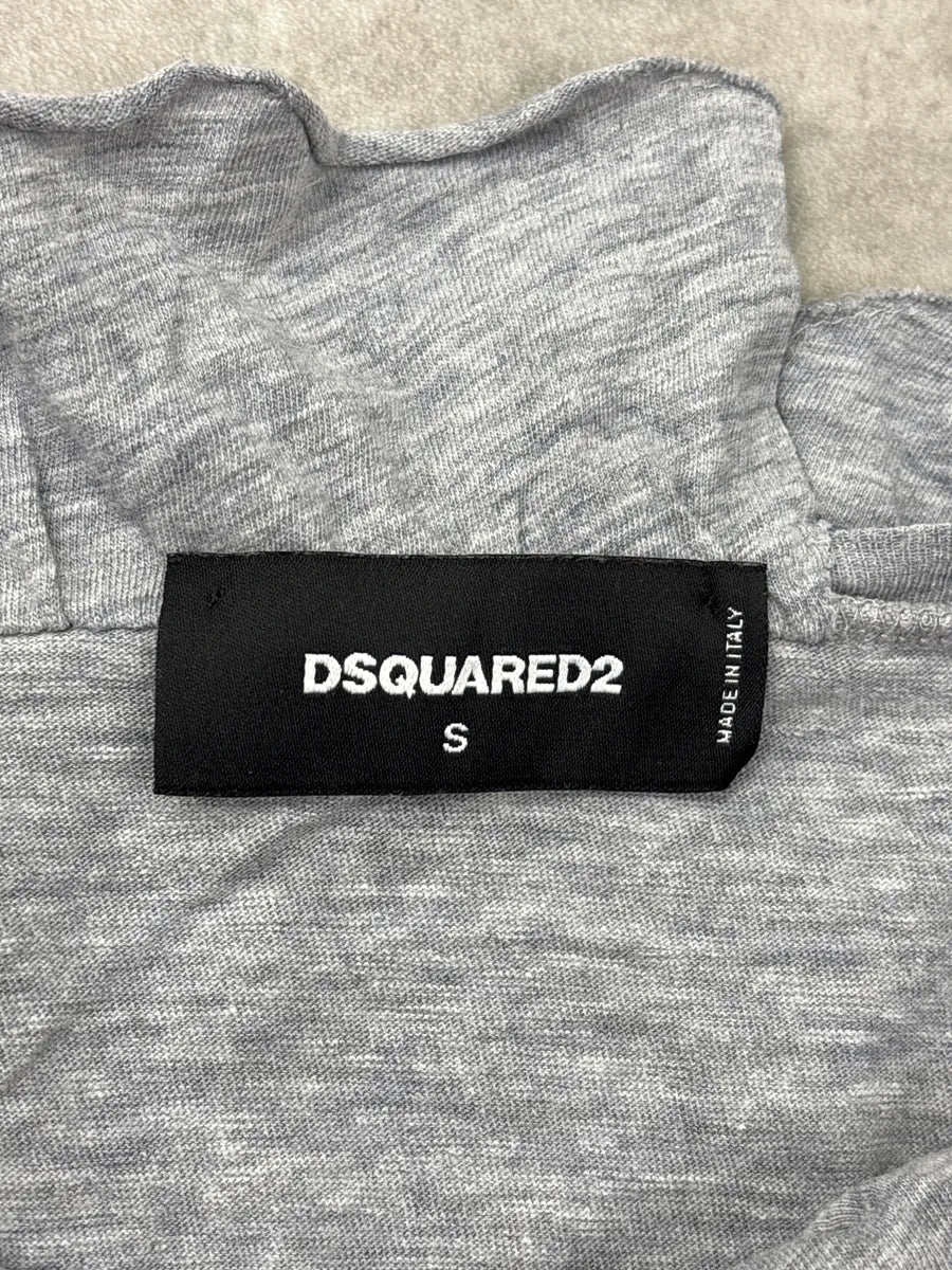 SS2019 Dsquared2 Grey Ruffled Painter Tank-Top NUOTpOyq 11