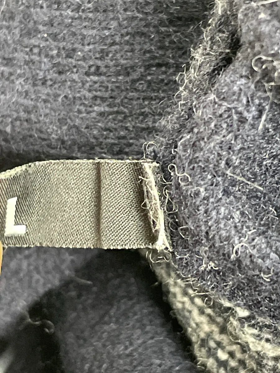 2010s Moschino Navy Wool Stripe V-Neck Sweater NZmHeQvd 13
