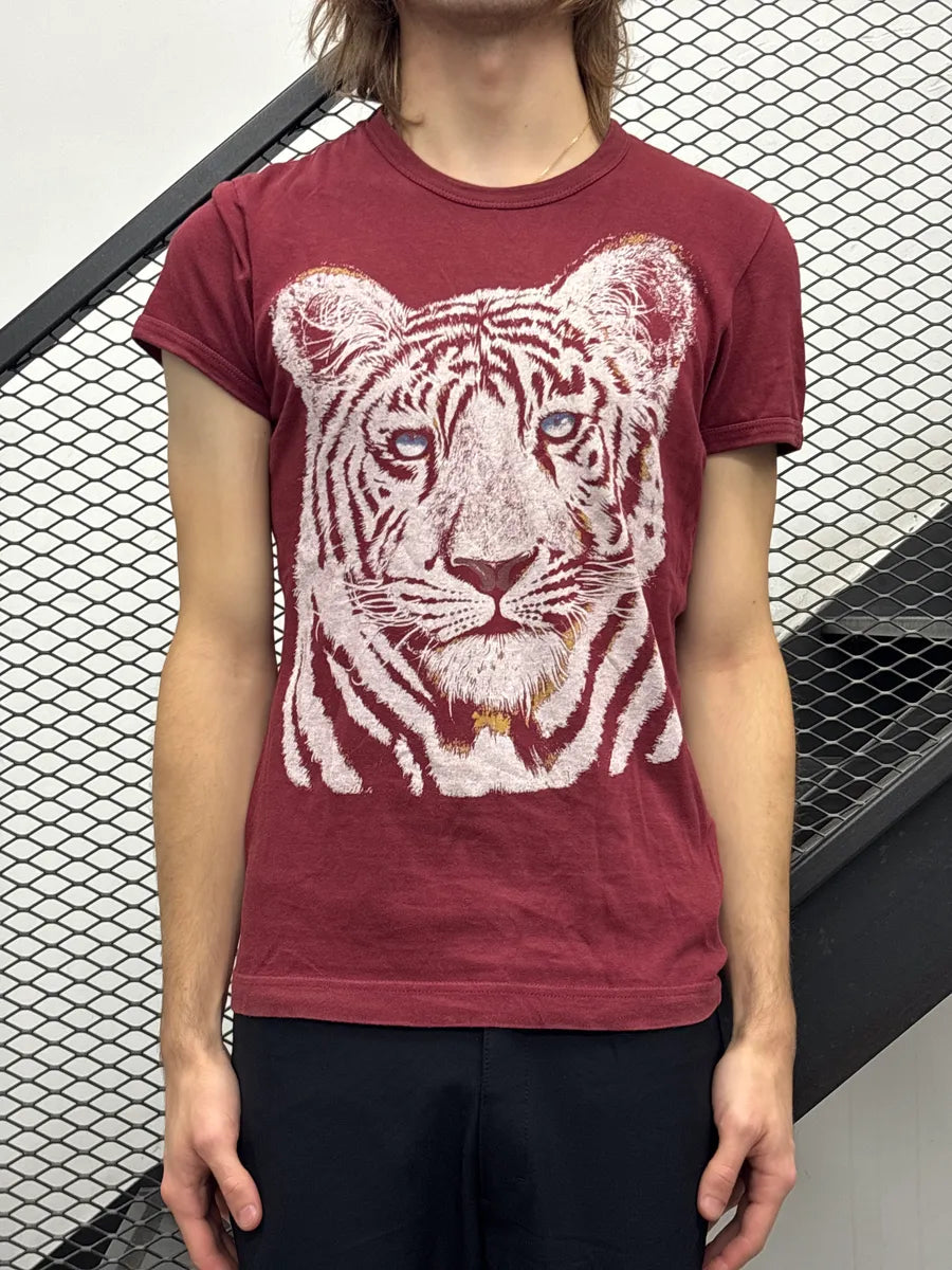 AW2004 Dolce & Gabbana Red Tiger Head T-Shirt NfPmuOzB 2