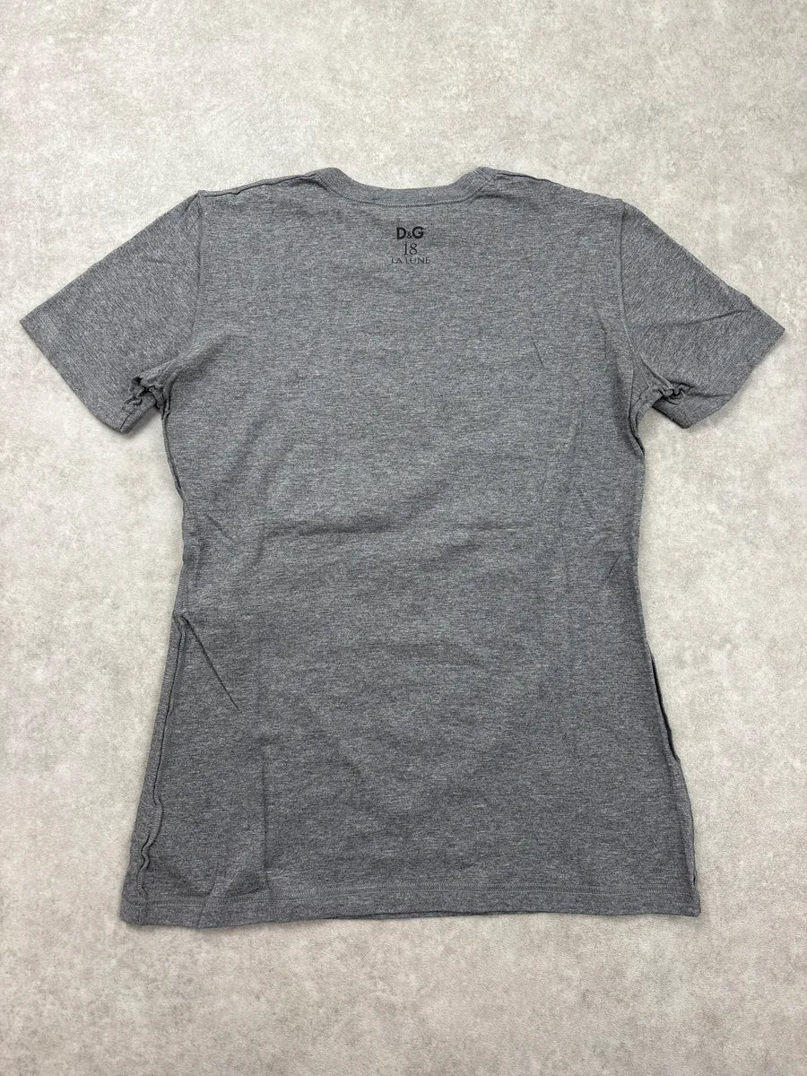 2000s Dolce & Gabbana Grey Women Portrait T-Shirt NiygeHzN 5