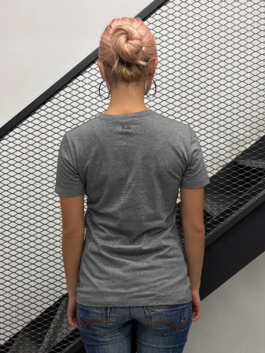 2000s Dolce & Gabbana Grey Women Portrait T-Shirt NiygeHzN 2