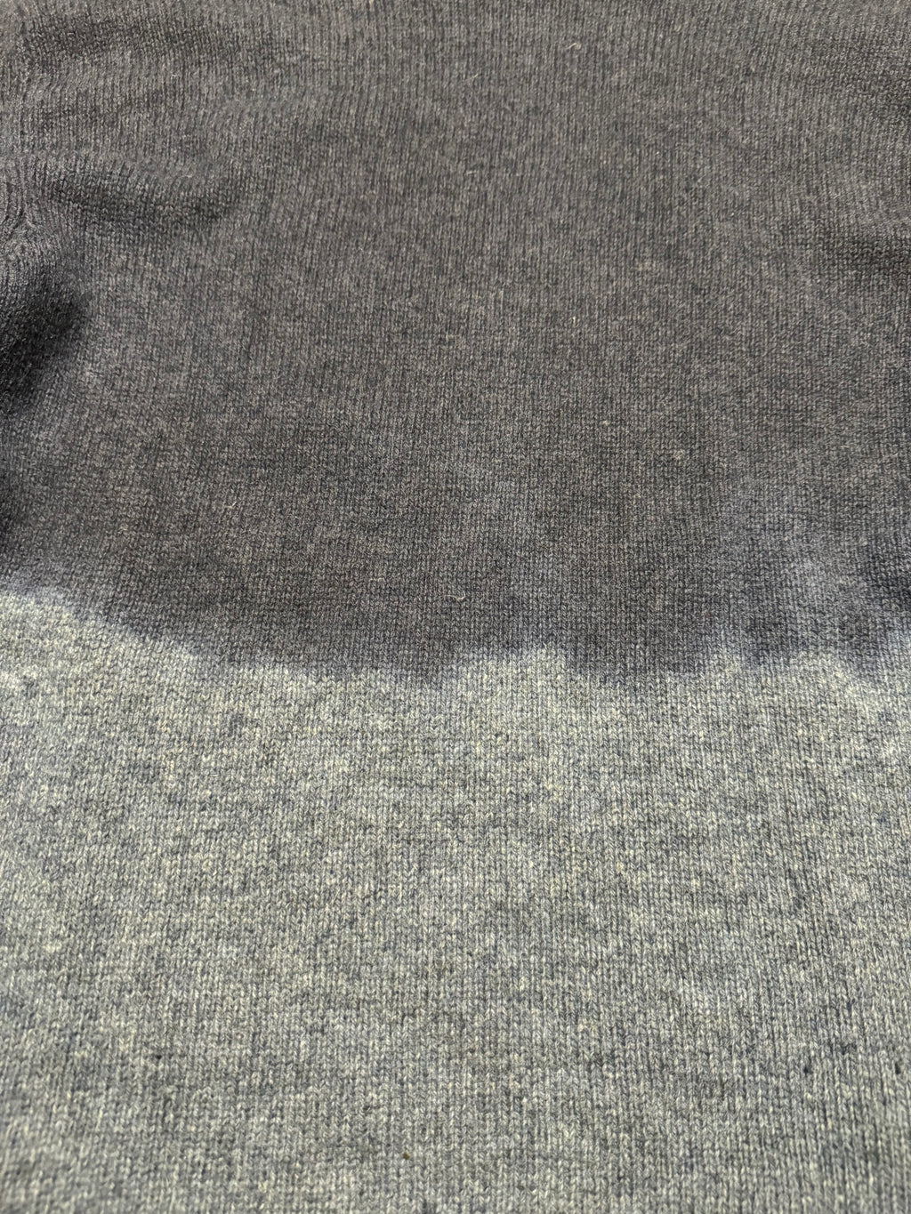 2000s Versace Navy Blue Gradient Sword Wool Sweater (L) - 3