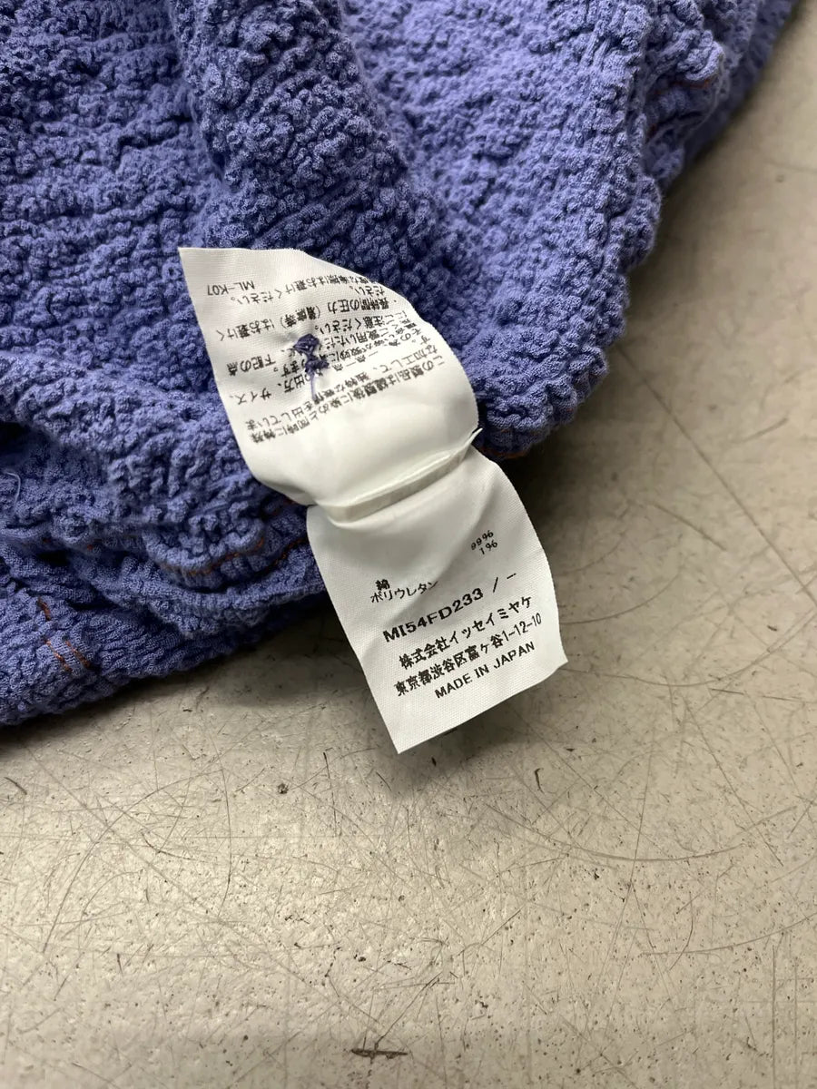 Issey Miyake Crinkled Grid Purple Lilas Jacket NqesMuDv 12