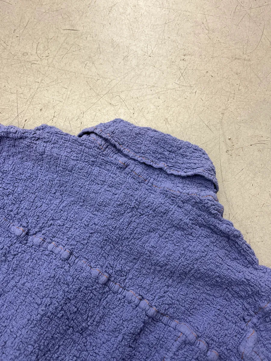 Issey Miyake Crinkled Grid Purple Lilas Jacket NqesMuDv 8